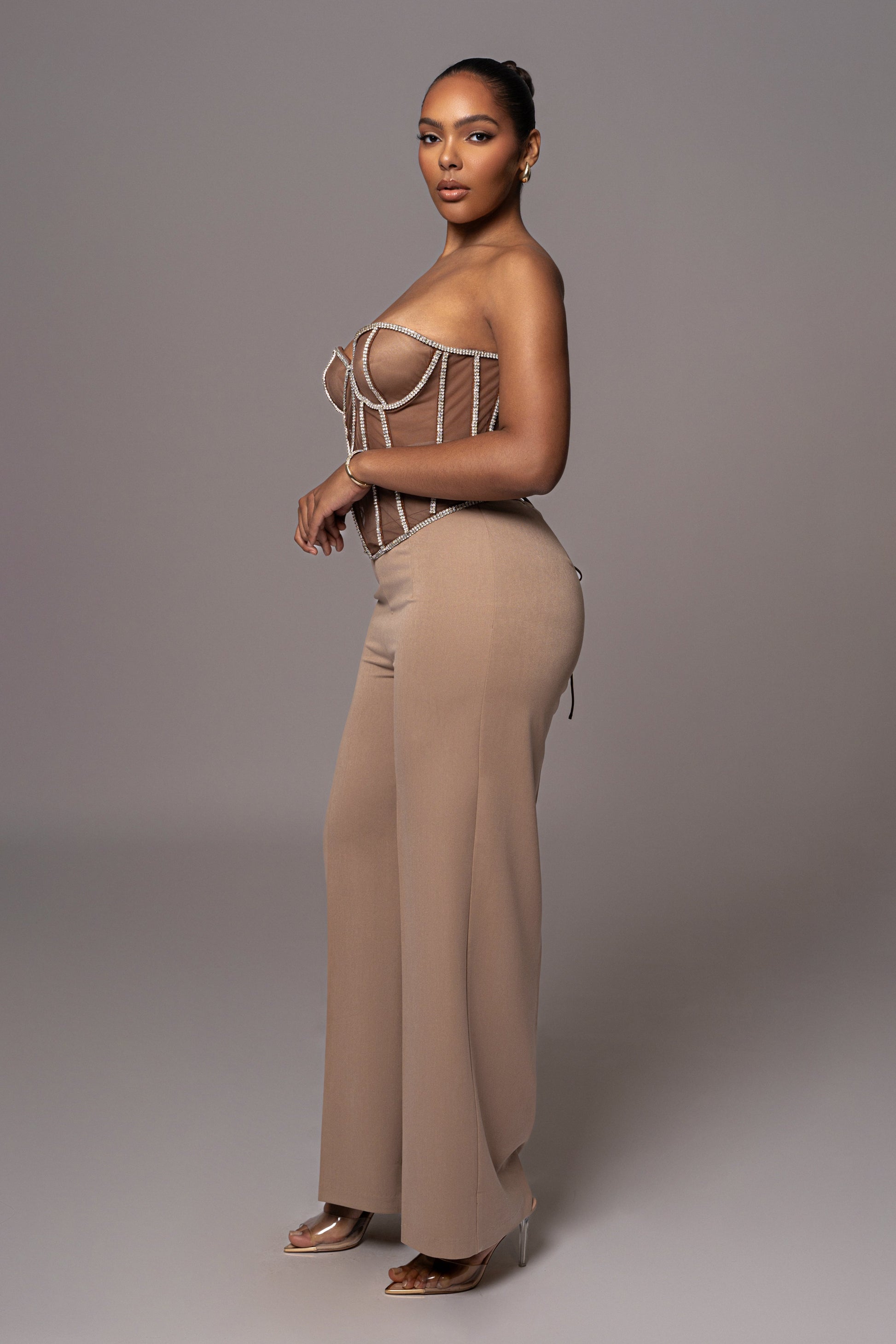 Dark Limited Edition Rhinestone Crystal Corset JLUXLABEL