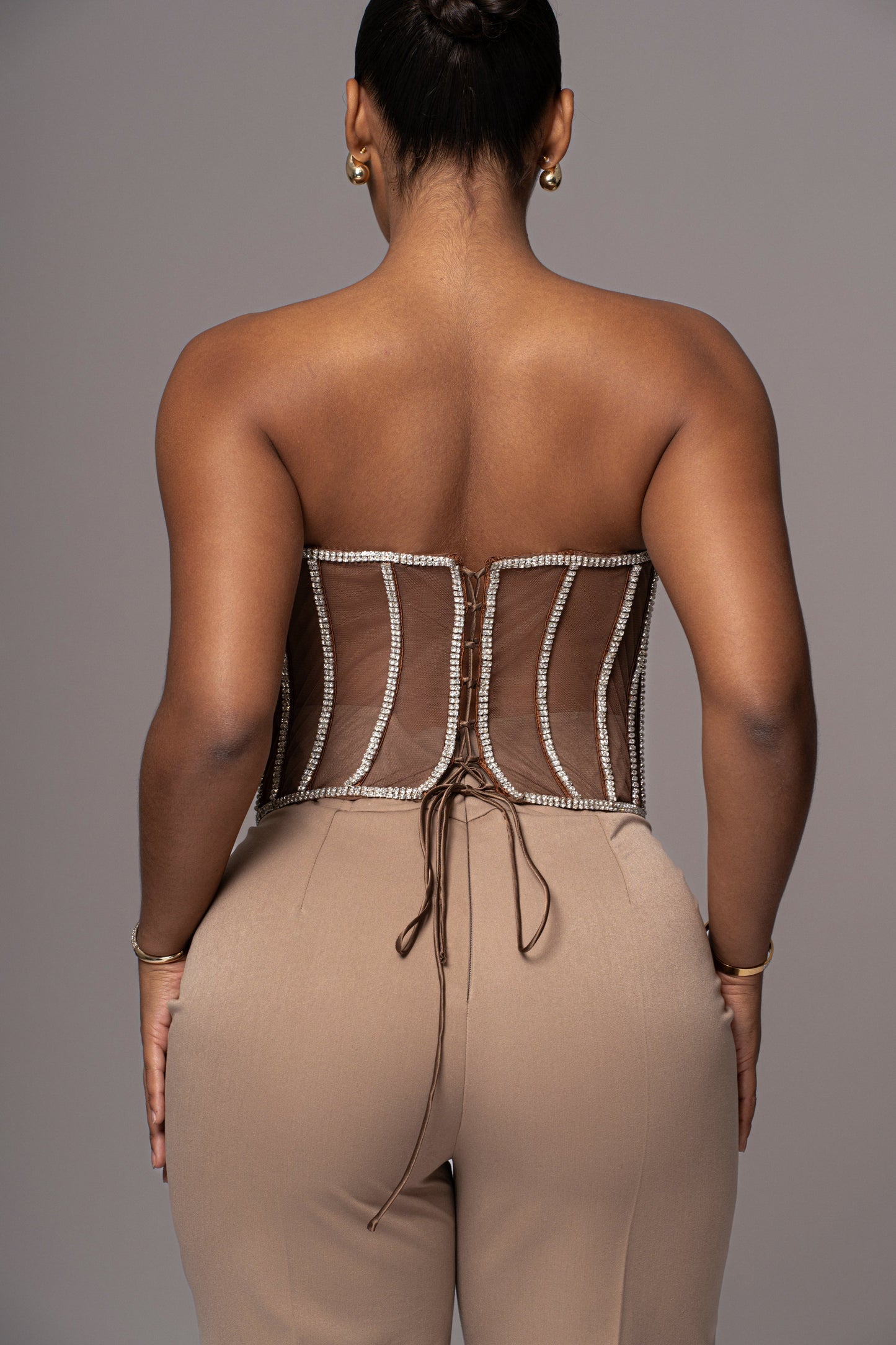 Dark Limited Edition Rhinestone Crystal Corset JLUXLABEL