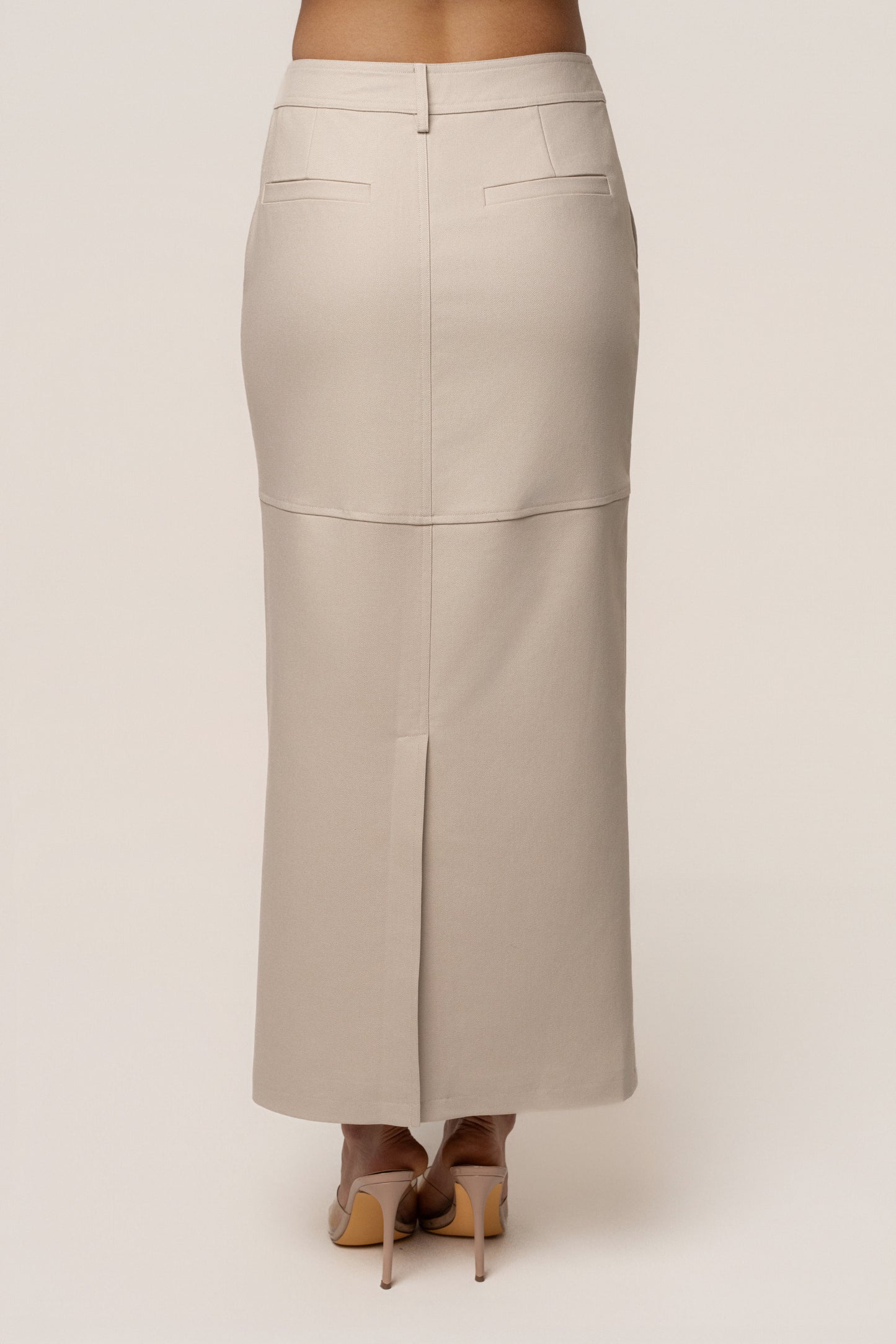 Beige In Focus Skirt JLUXLABEL