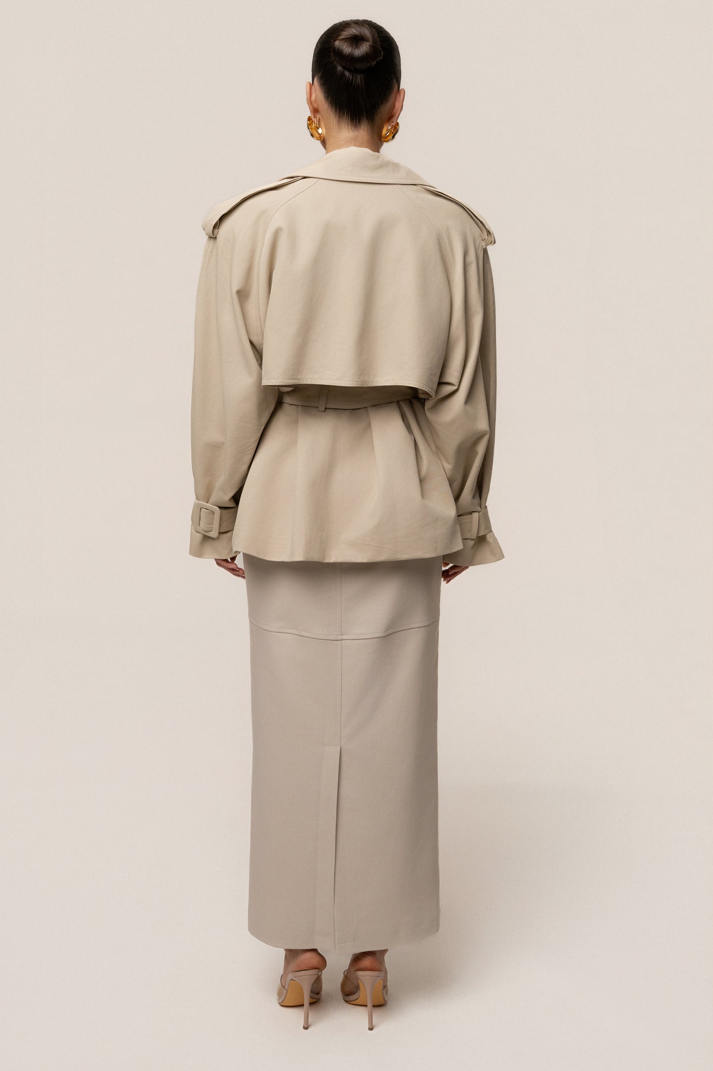 Khaki Classic Oversized Trench NEWFASHIONEDGE