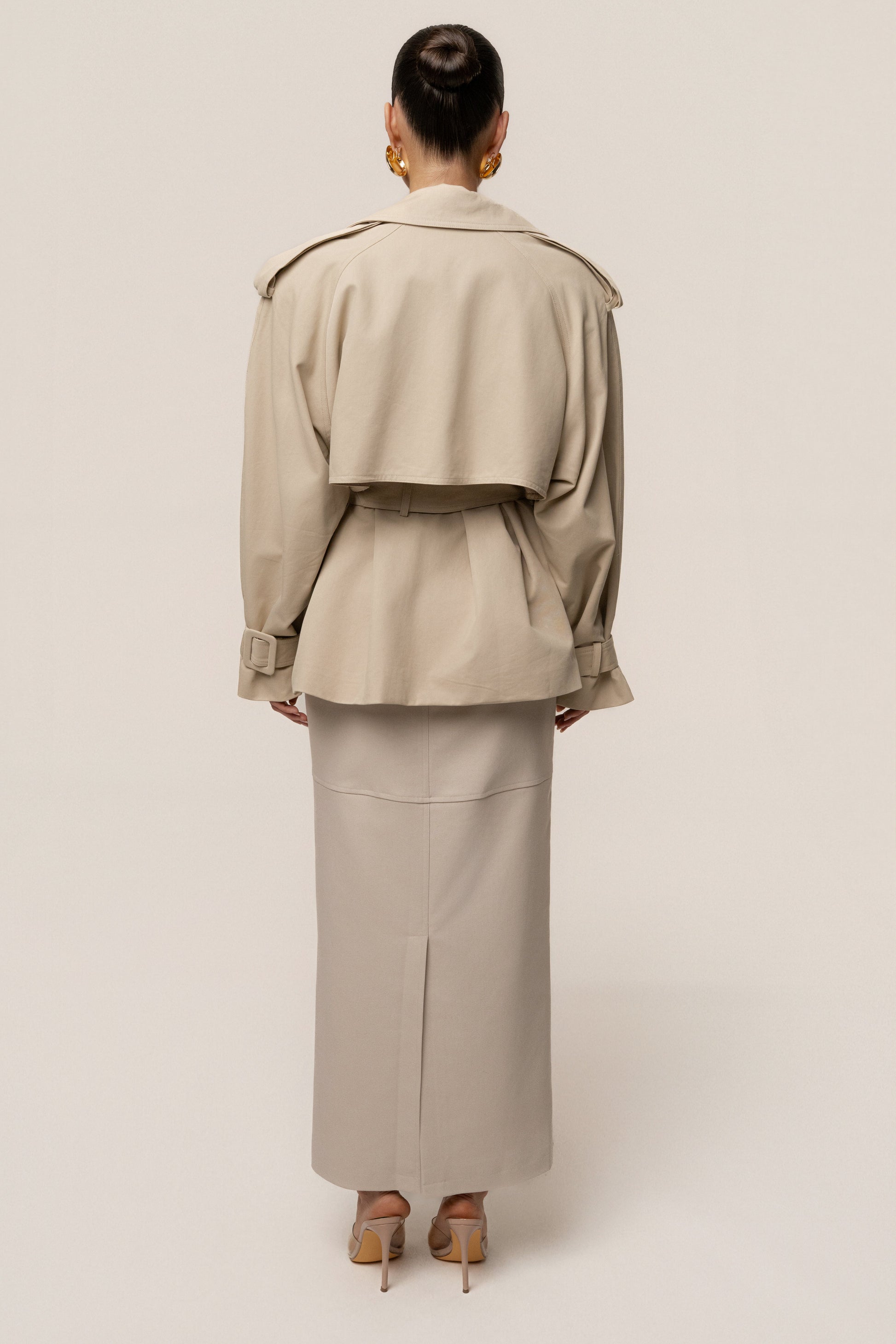 Khaki Classic Oversized Trench NEWFASHIONEDGE
