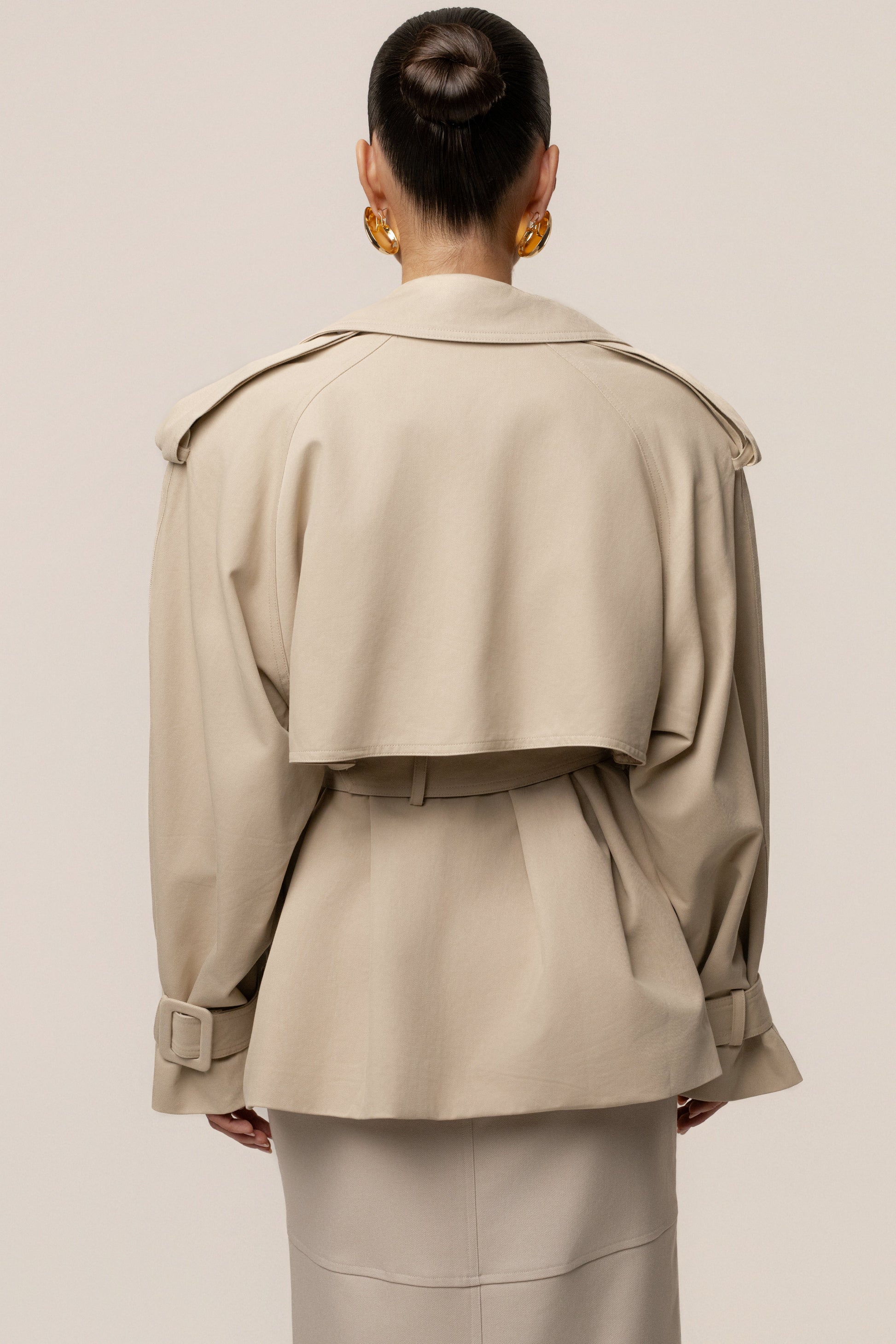 Khaki Classic Oversized Trench NEWFASHIONEDGE