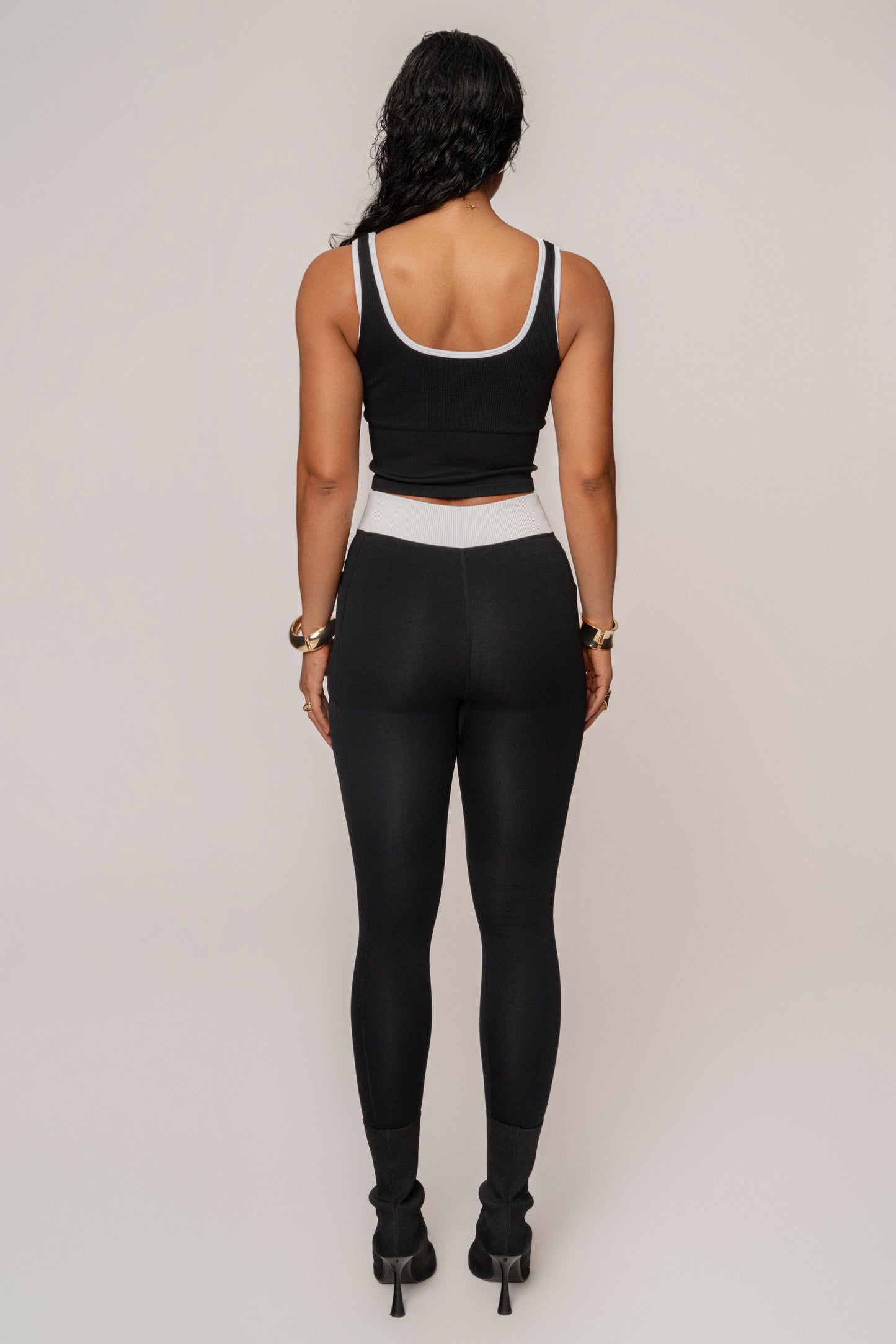 Black/White Limitless Performance Top JLUXLABEL