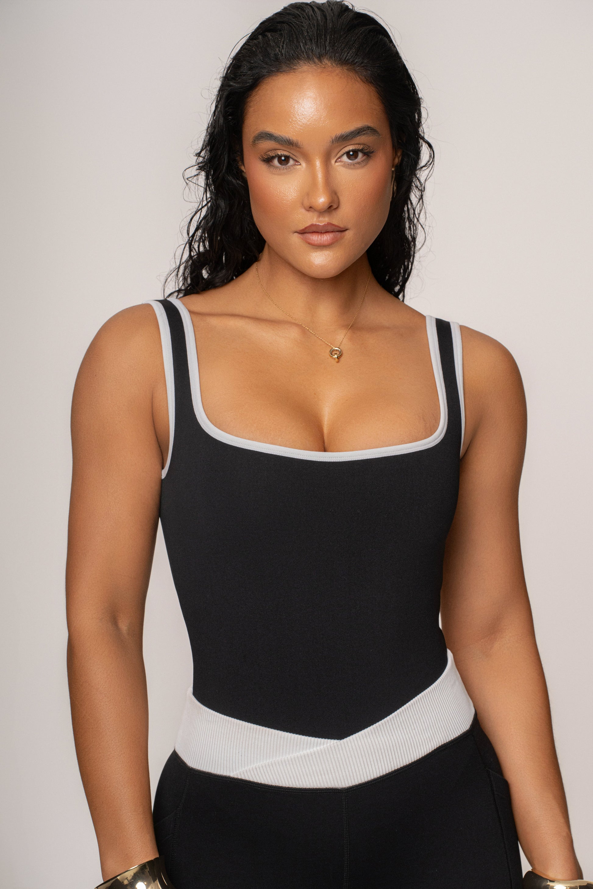 Black/White Revive Bodysuit JLUXLABEL