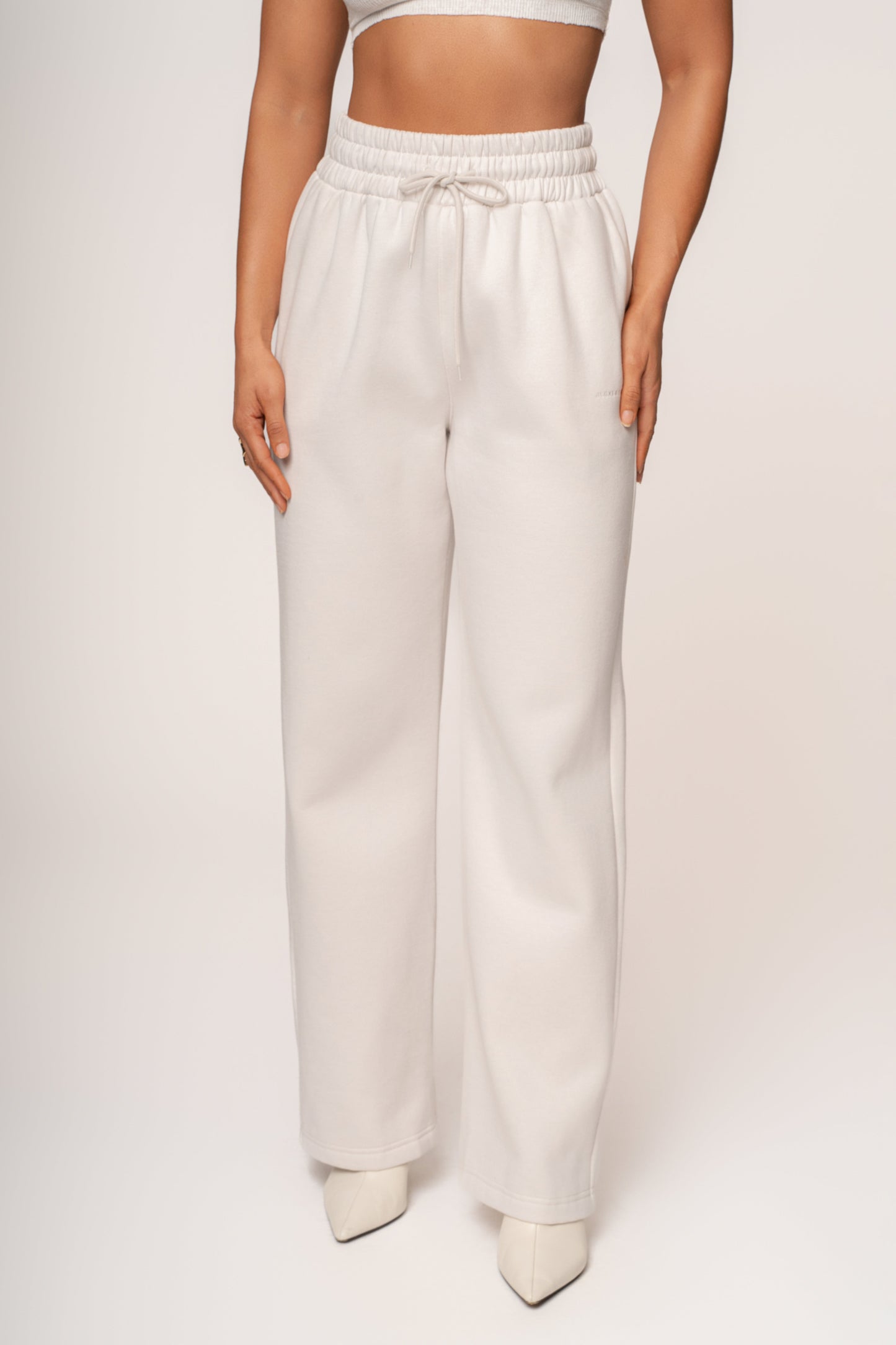 Bone JLUXLABEL Logo Fleece Pants JLUXLABEL
