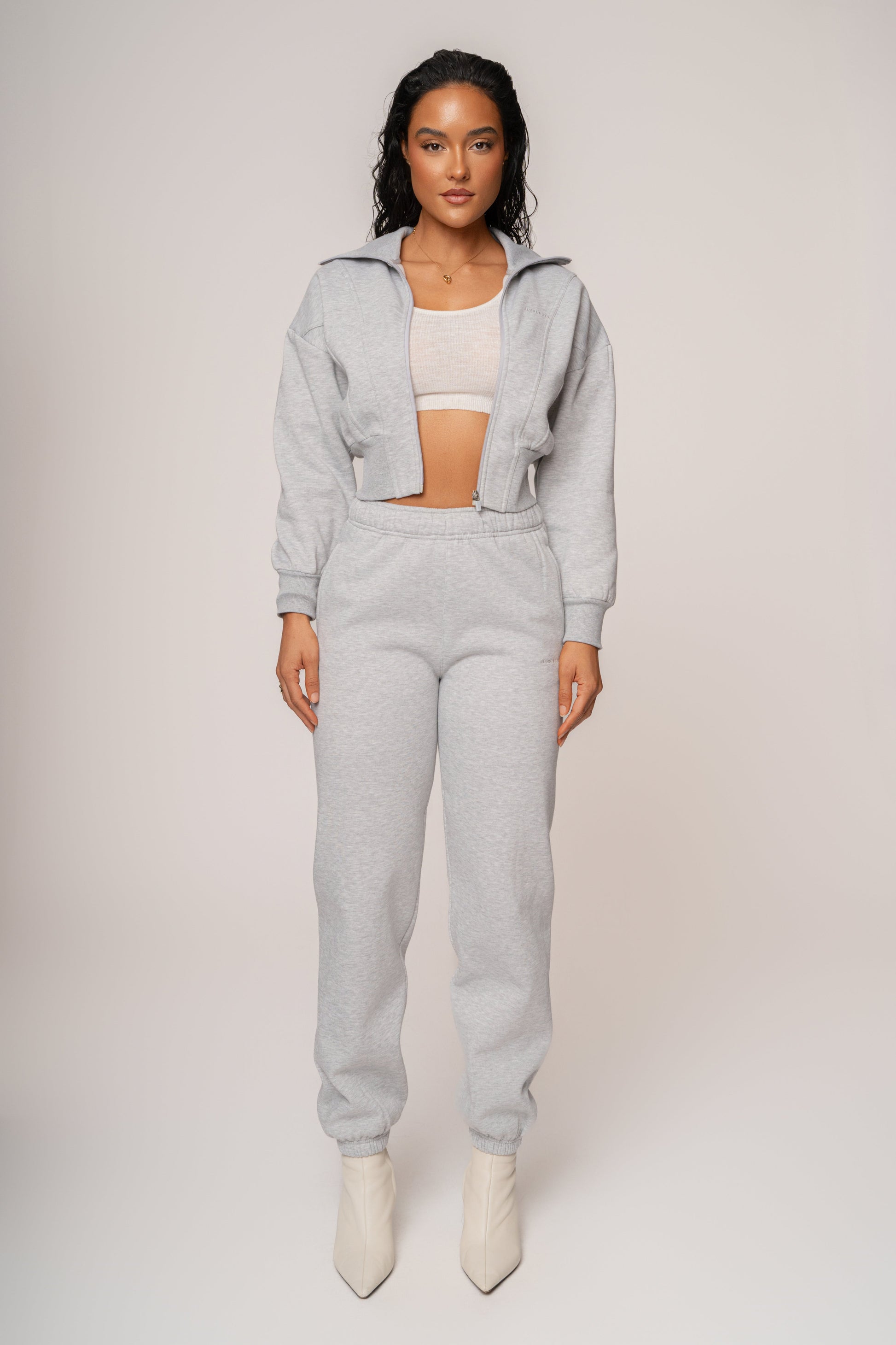 Heather Grey JLUXLABEL Logo Sweatpants JLUXLABEL