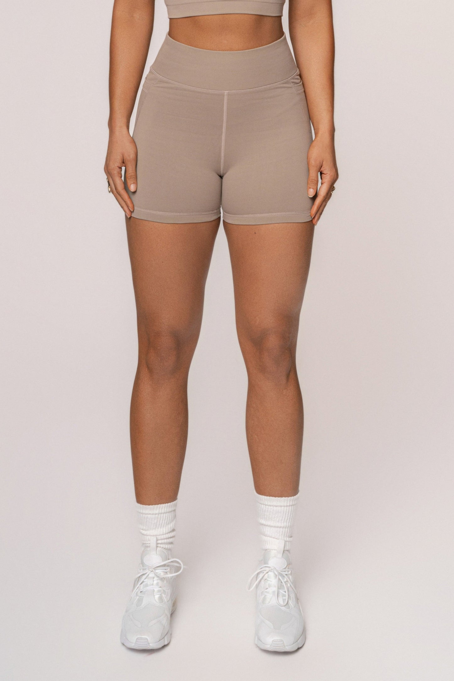 Beige On The Move Biker Short JLUXLABEL