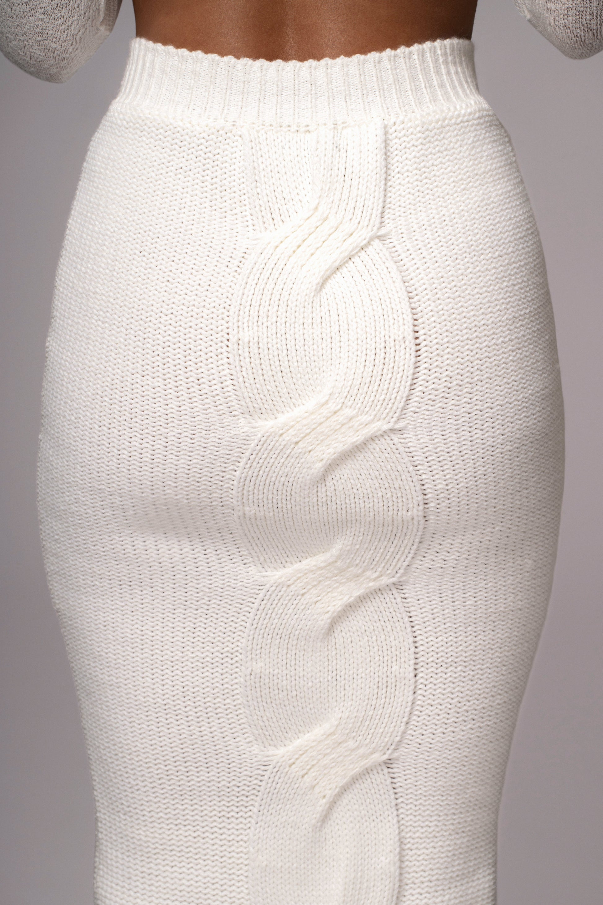 Milk Merine Knit Midi Skirt JLUXLABEL