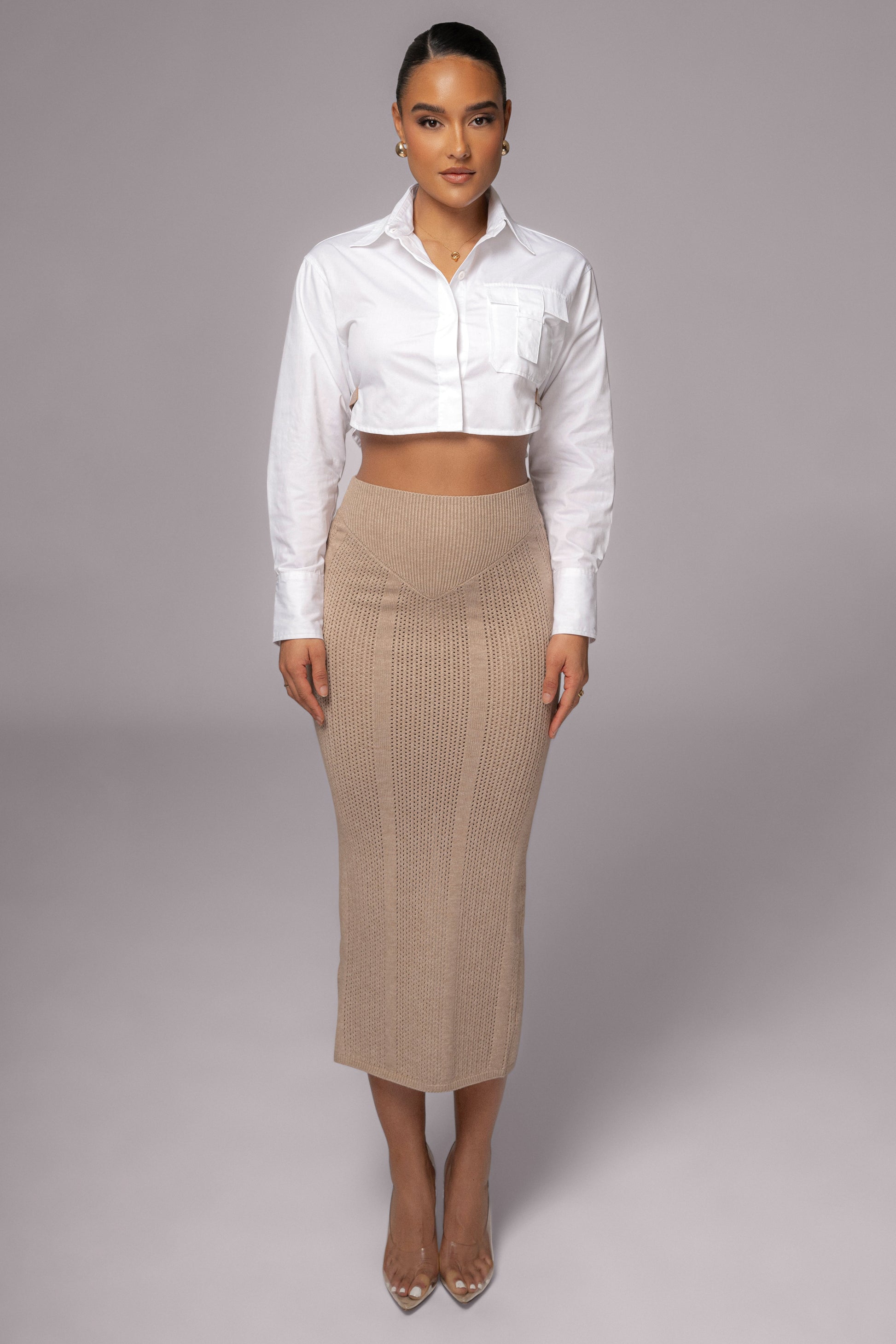 Ivory Close To You Collared Top JLUXLABEL