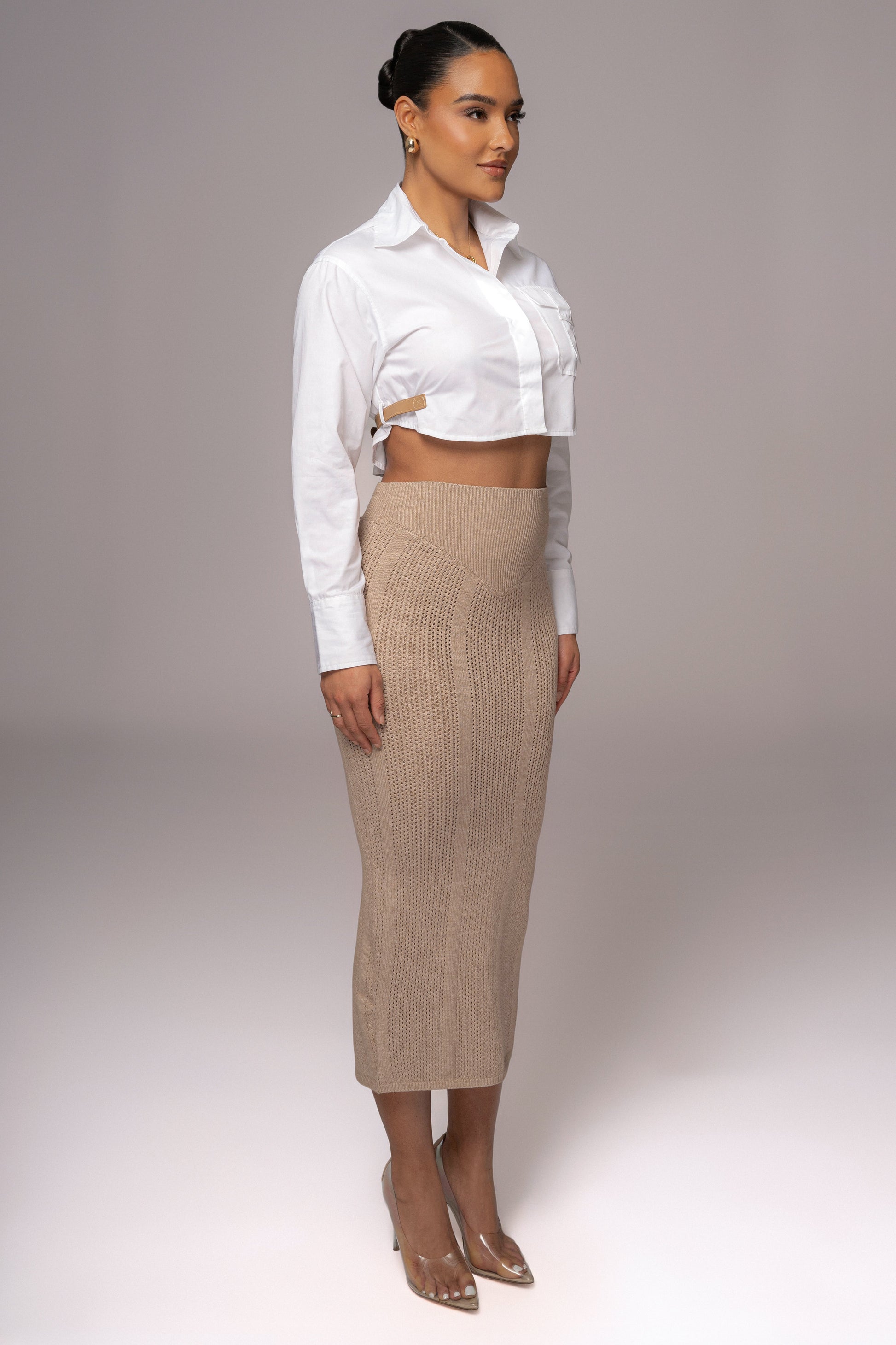 Ivory Close To You Collared Top JLUXLABEL