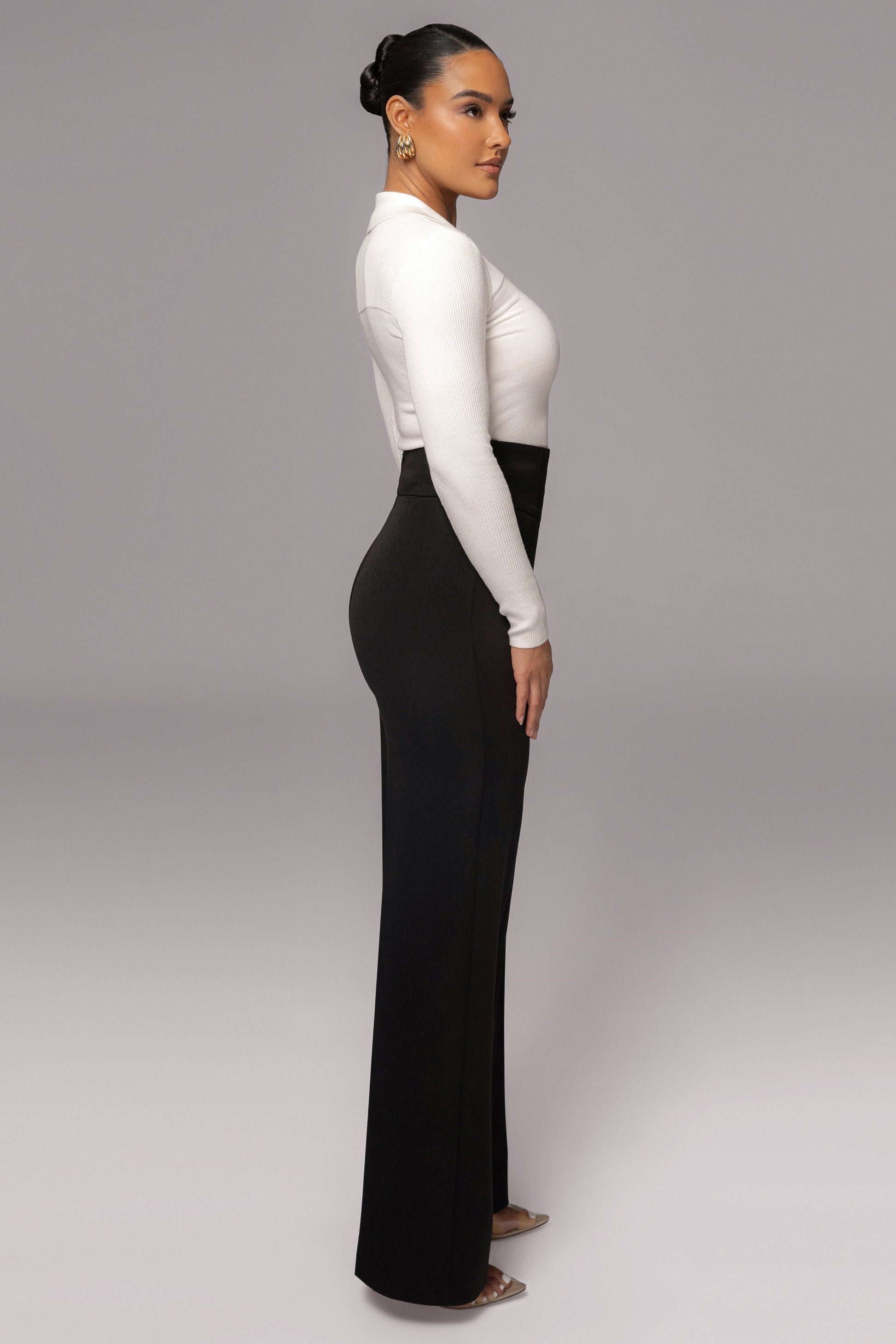 Ivory Ashley Collared Top JLUXLABEL