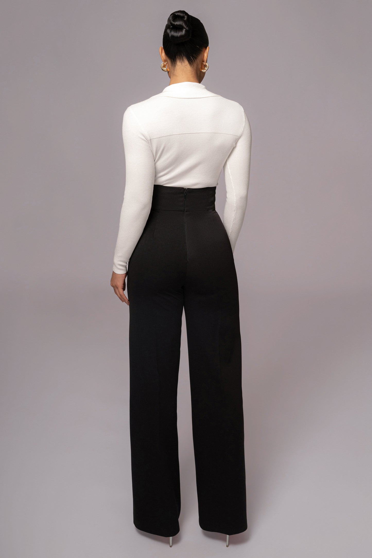 Ivory Ashley Collared Top JLUXLABEL