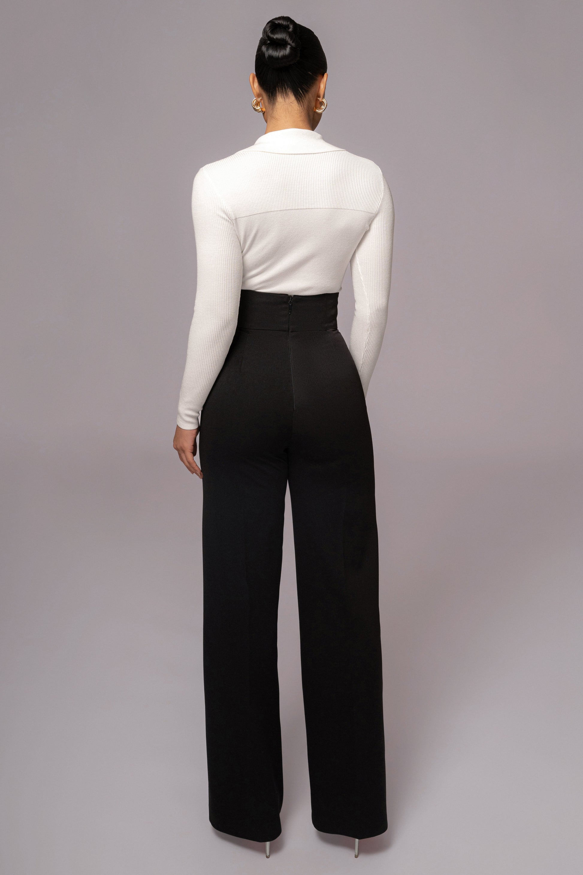 Ivory Ashley Collared Top JLUXLABEL