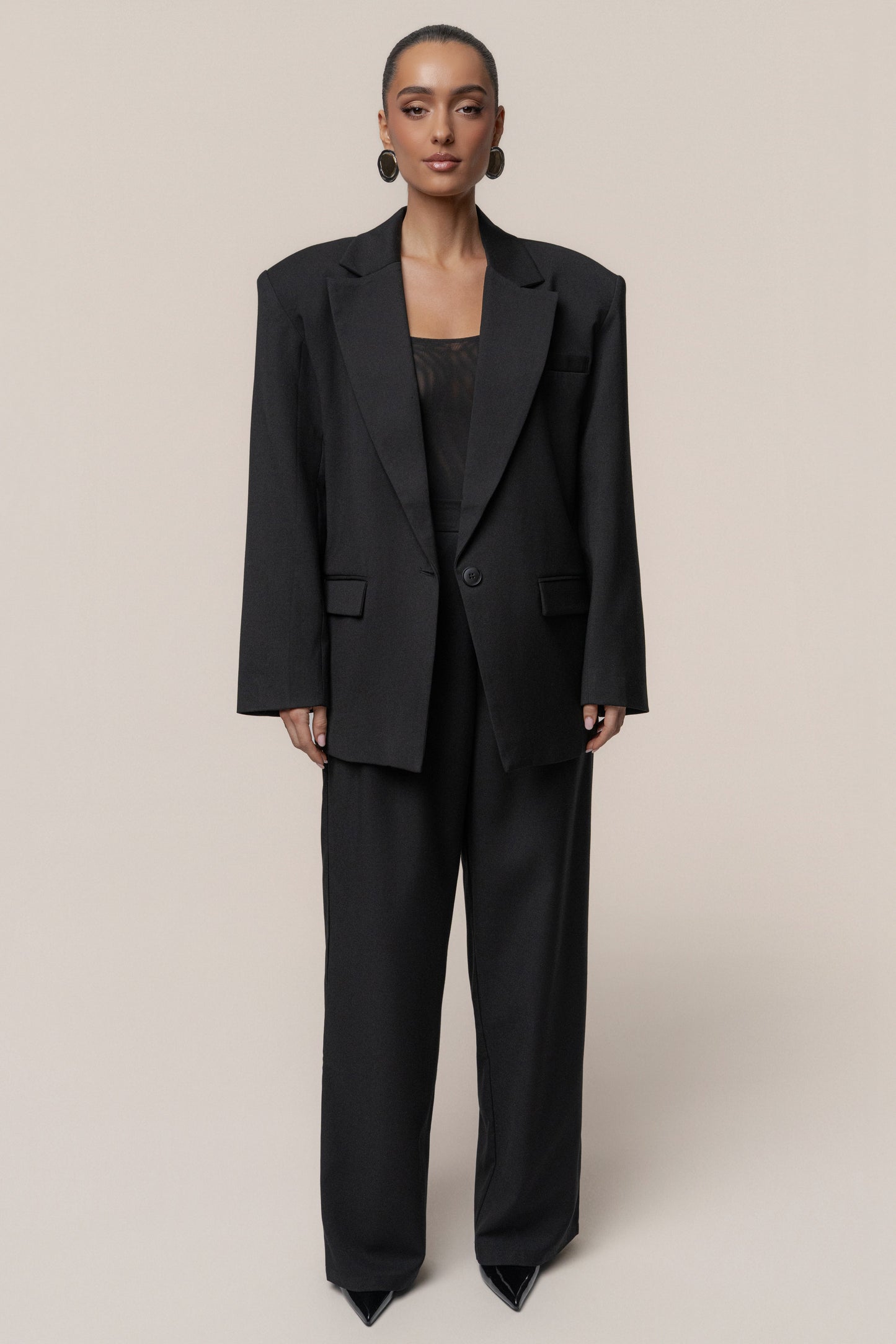 Black Refined Moments Trouser JLUXLABEL