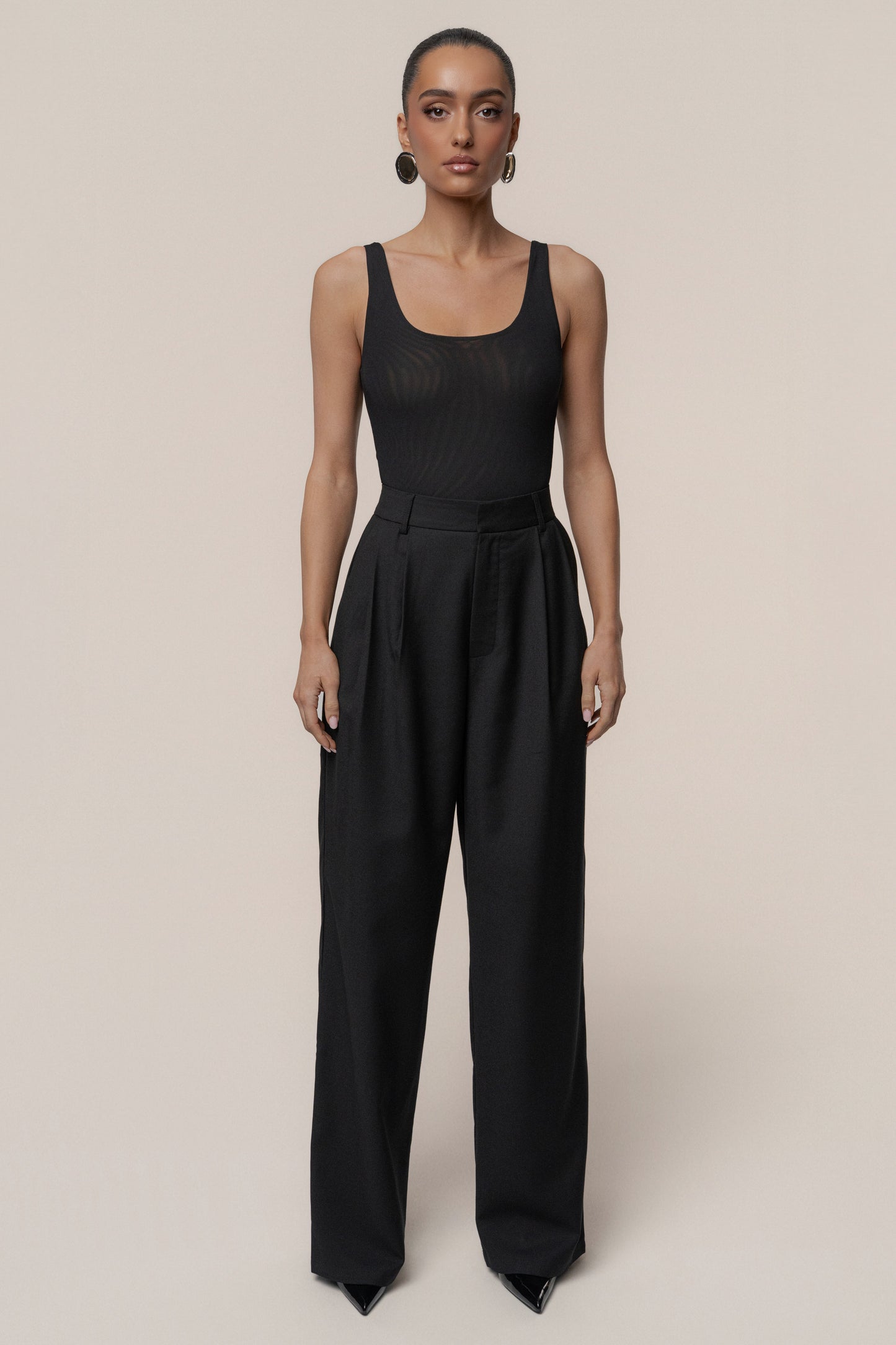 Black Refined Moments Trouser JLUXLABEL