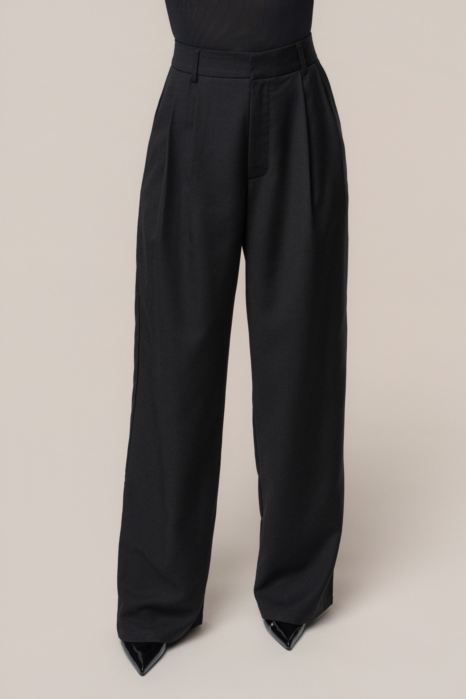 Black Refined Moments Trouser JLUXLABEL