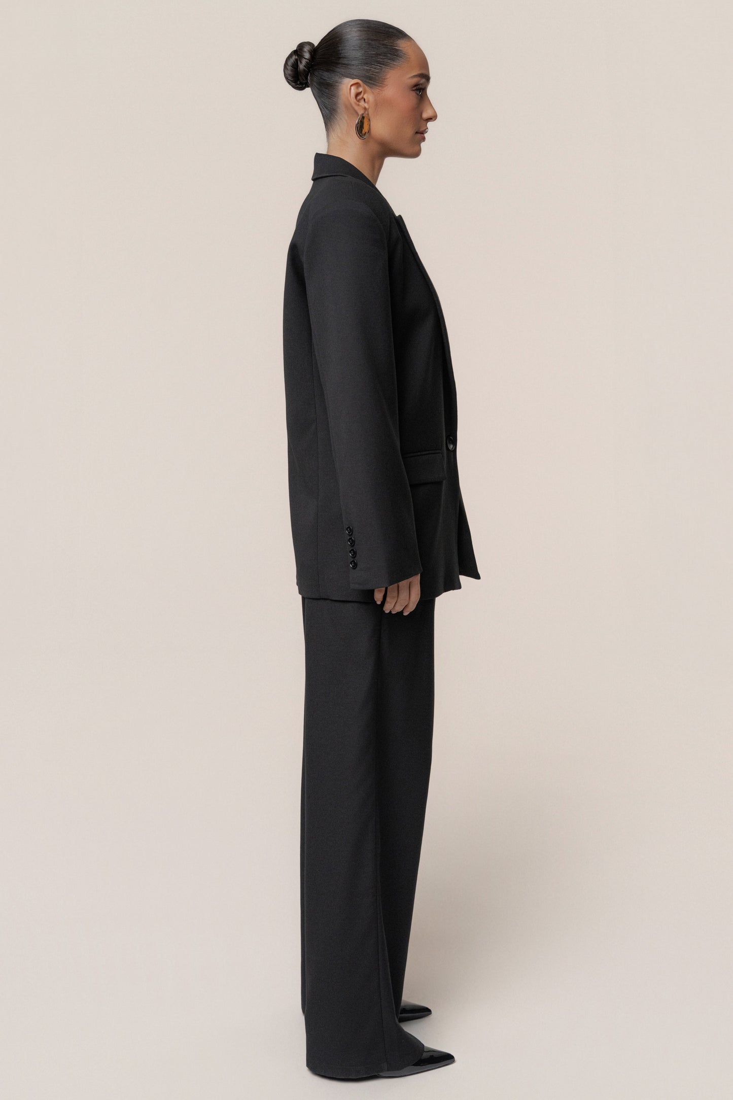 Black Refined Moments Trouser JLUXLABEL