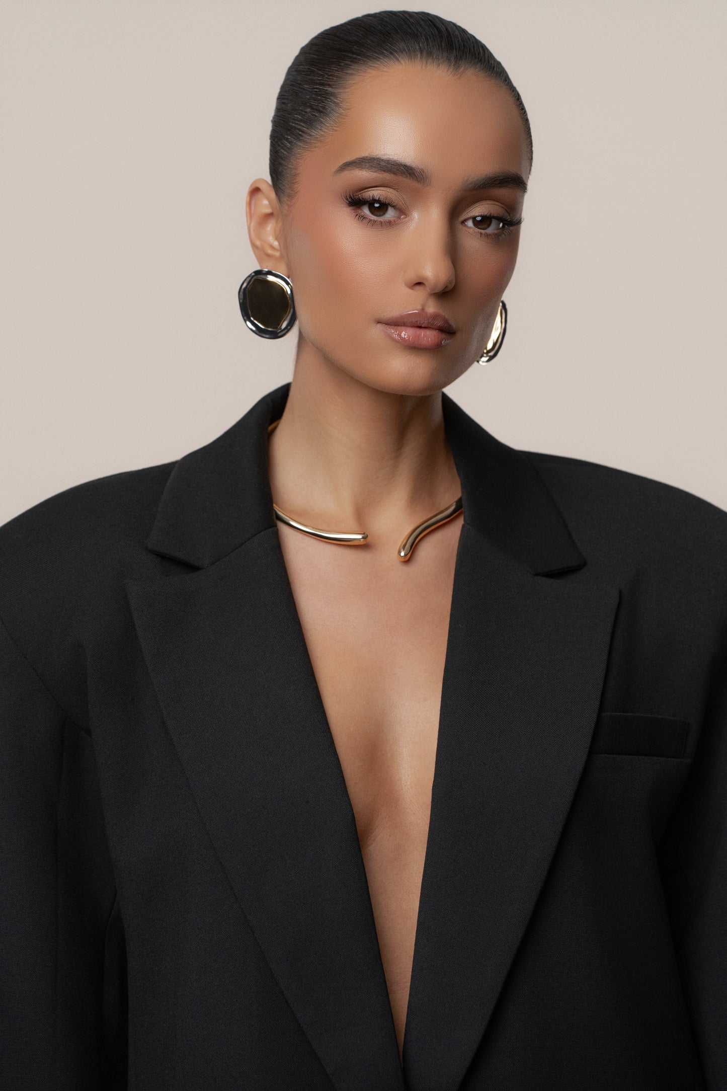 Black Refined Moments Blazer JLUXLABEL
