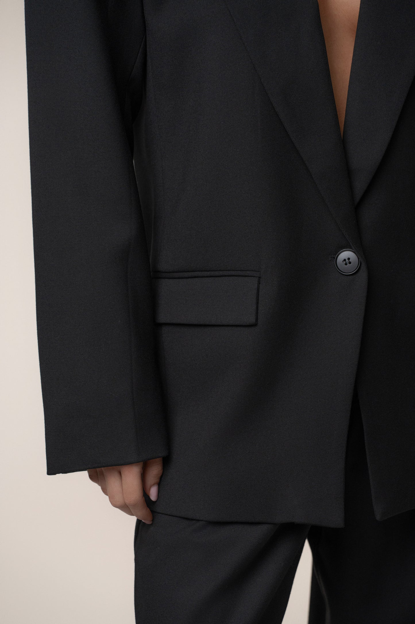 Black Refined Moments Blazer JLUXLABEL