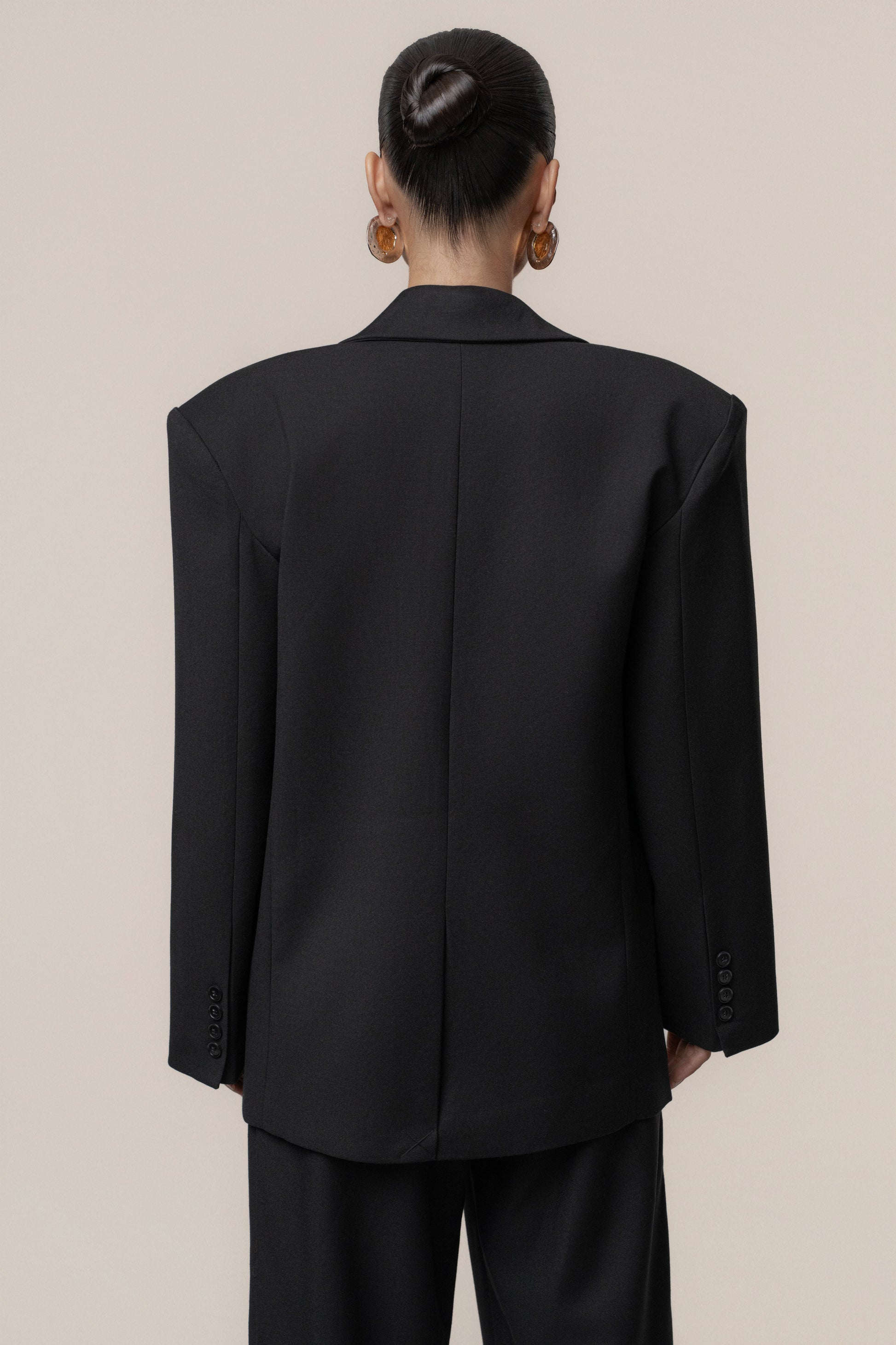 Black Refined Moments Blazer JLUXLABEL