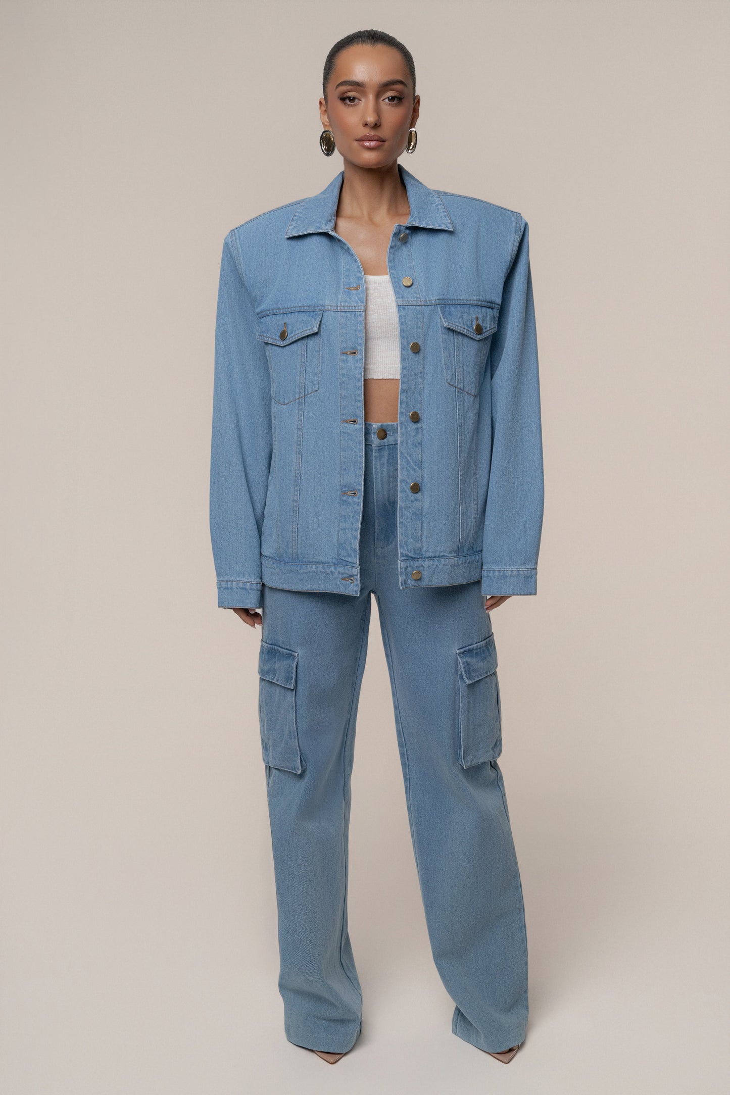 Medium Wash Next Phase Denim Jacket NEWFASHIONEDGE