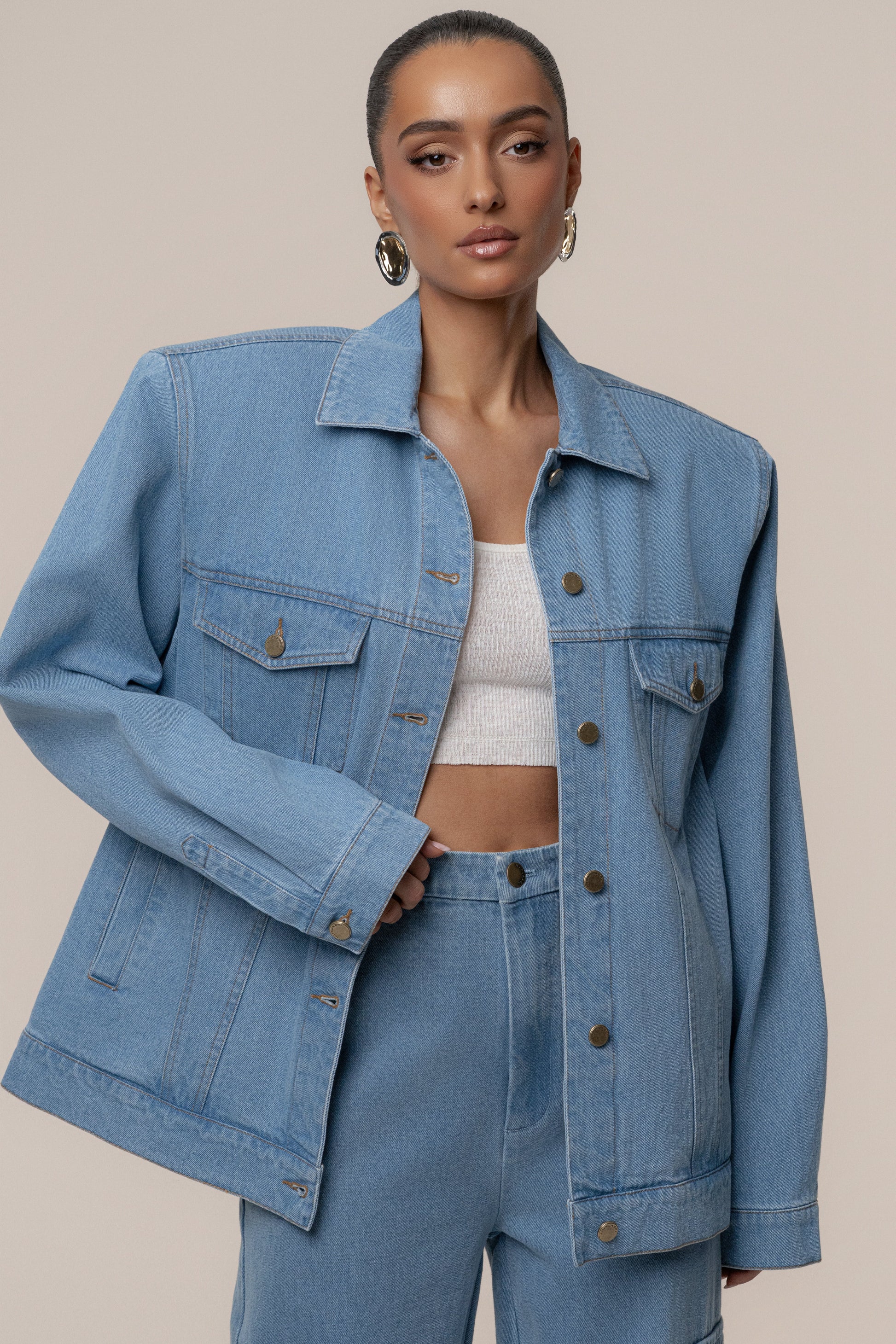 Medium Wash Next Phase Denim Jacket NEWFASHIONEDGE