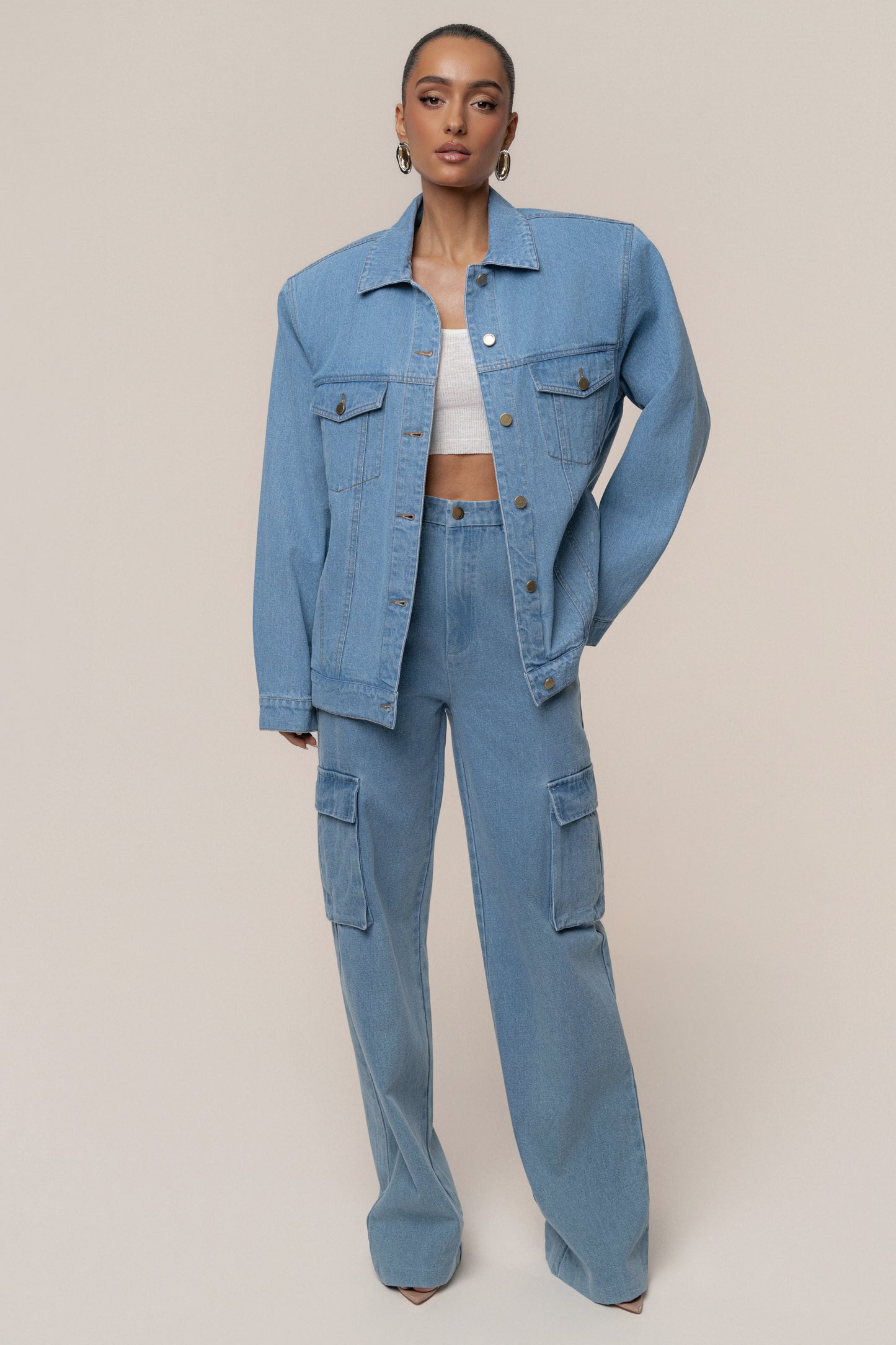 Medium Wash Next Phase Denim Jacket NEWFASHIONEDGE