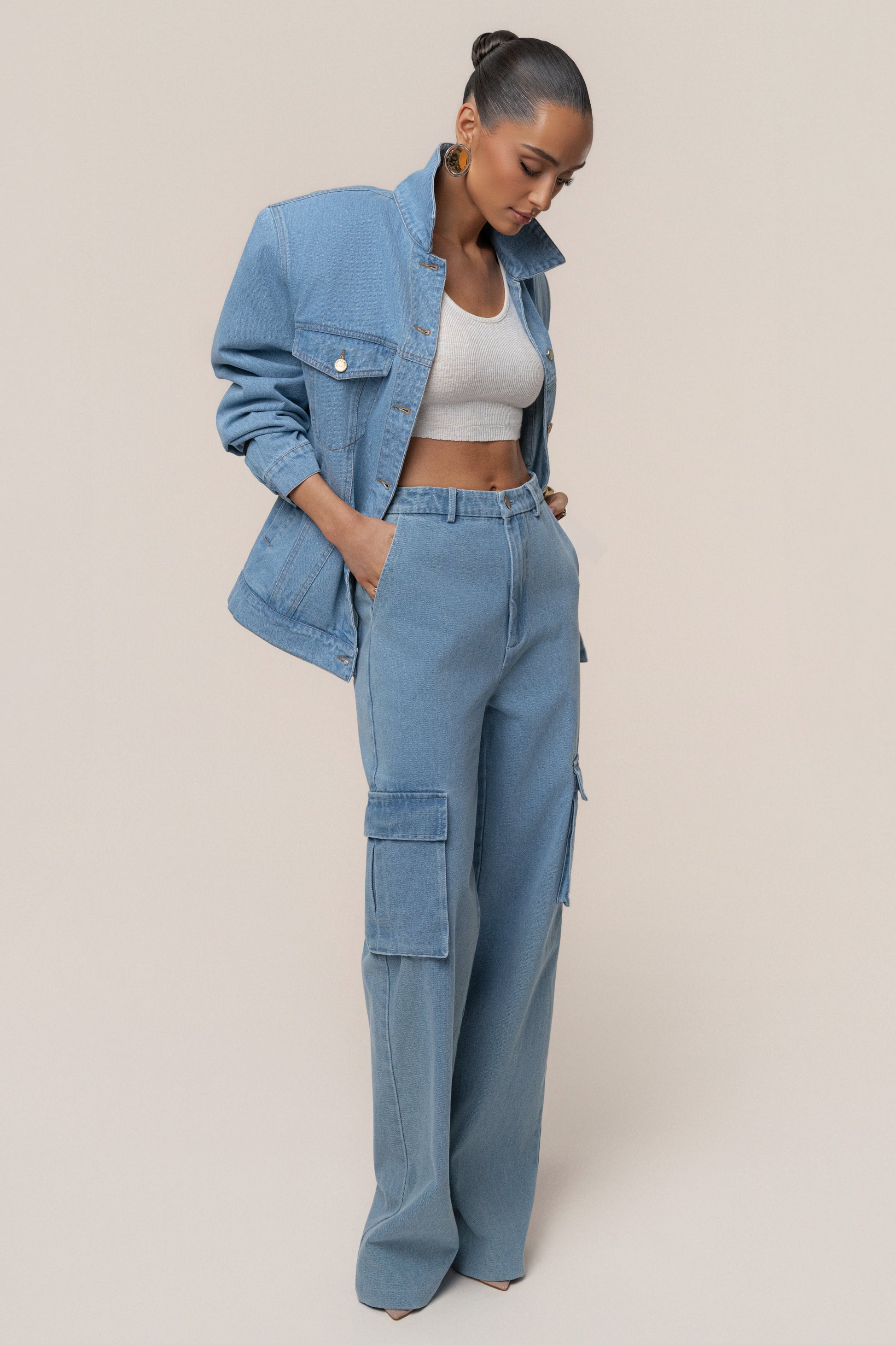 Medium Wash Next Phase Denim Jacket NEWFASHIONEDGE