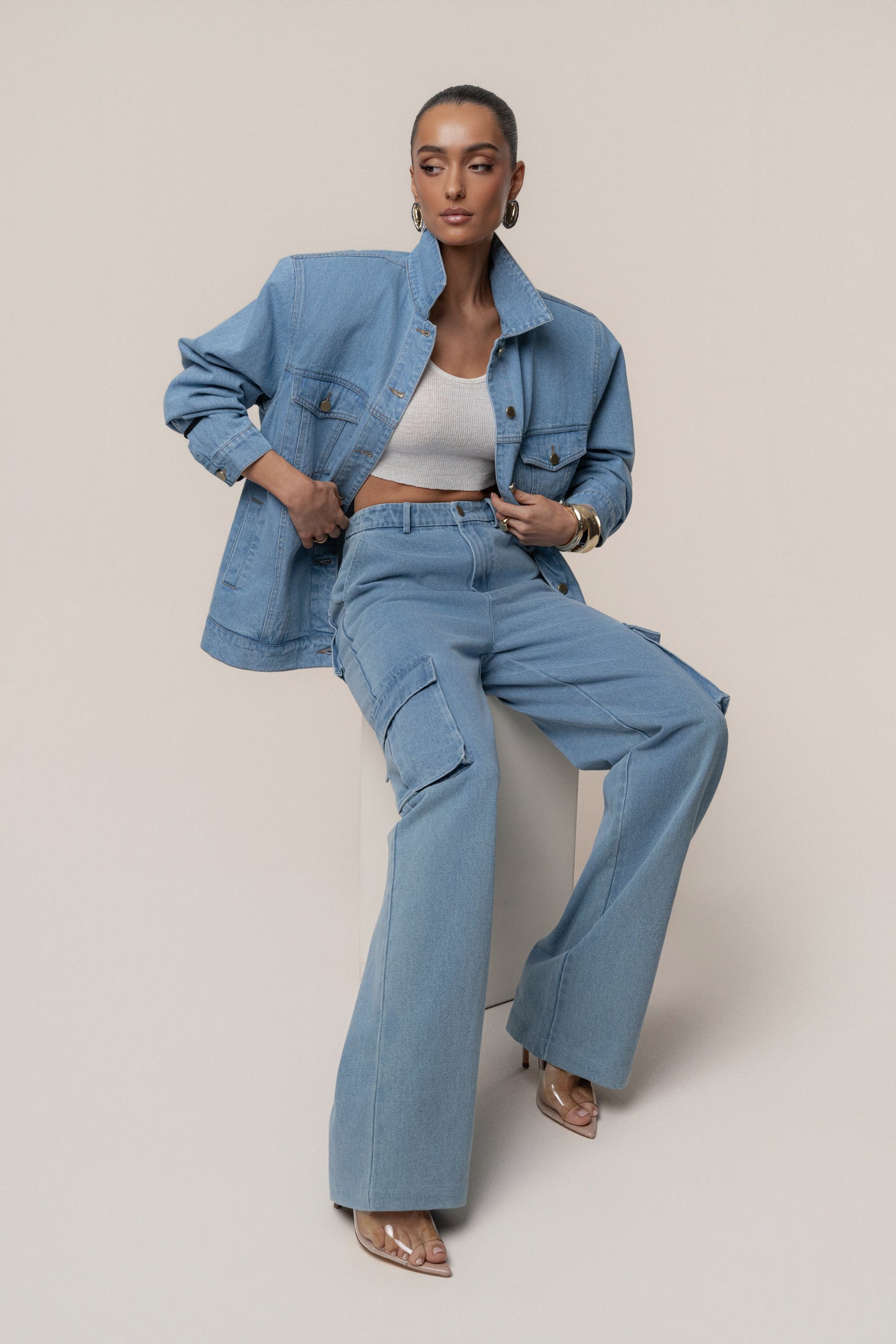 Medium Wash Next Phase Denim Jacket NEWFASHIONEDGE