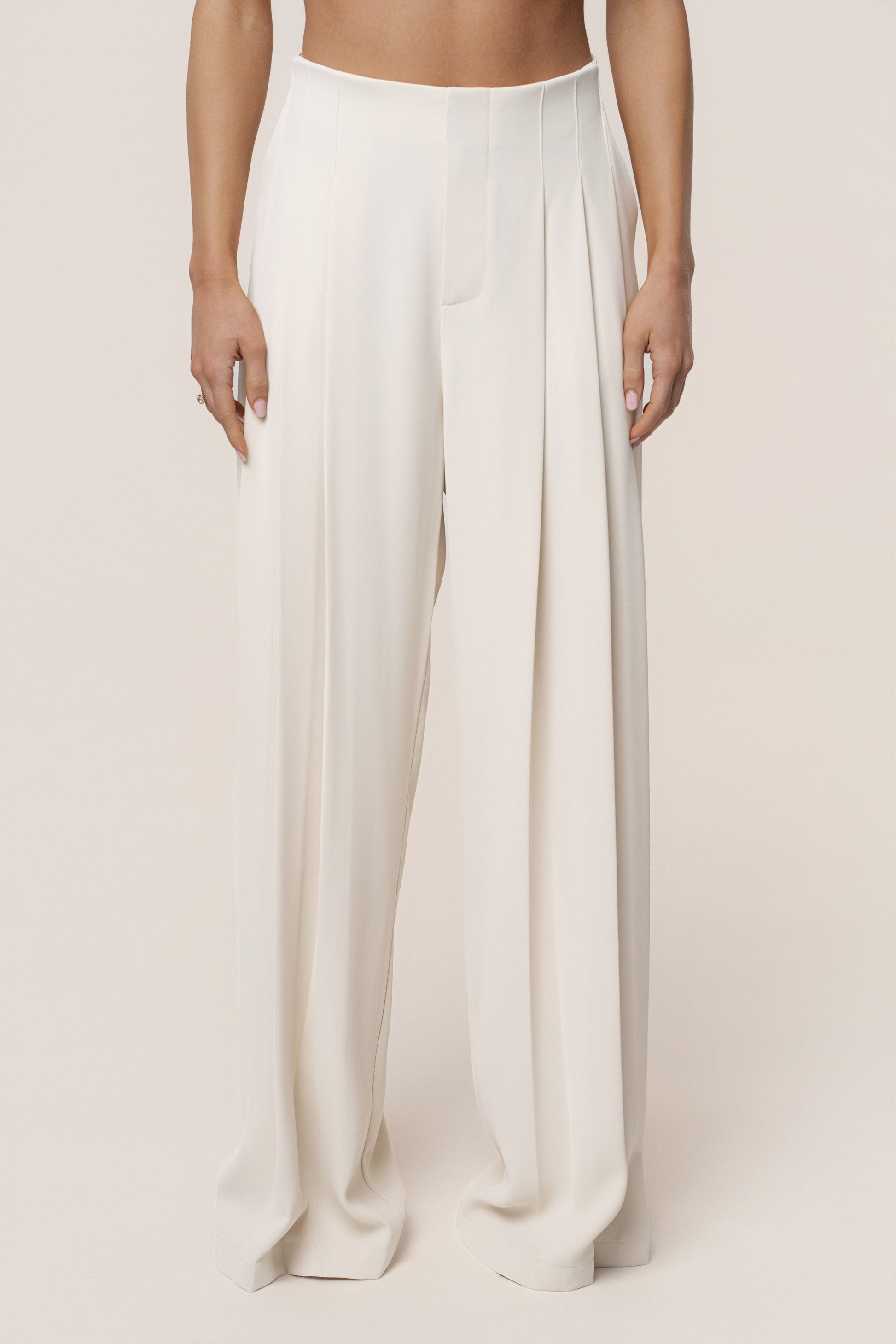 Ivory Signature Elegance Trousers JLUXLABEL