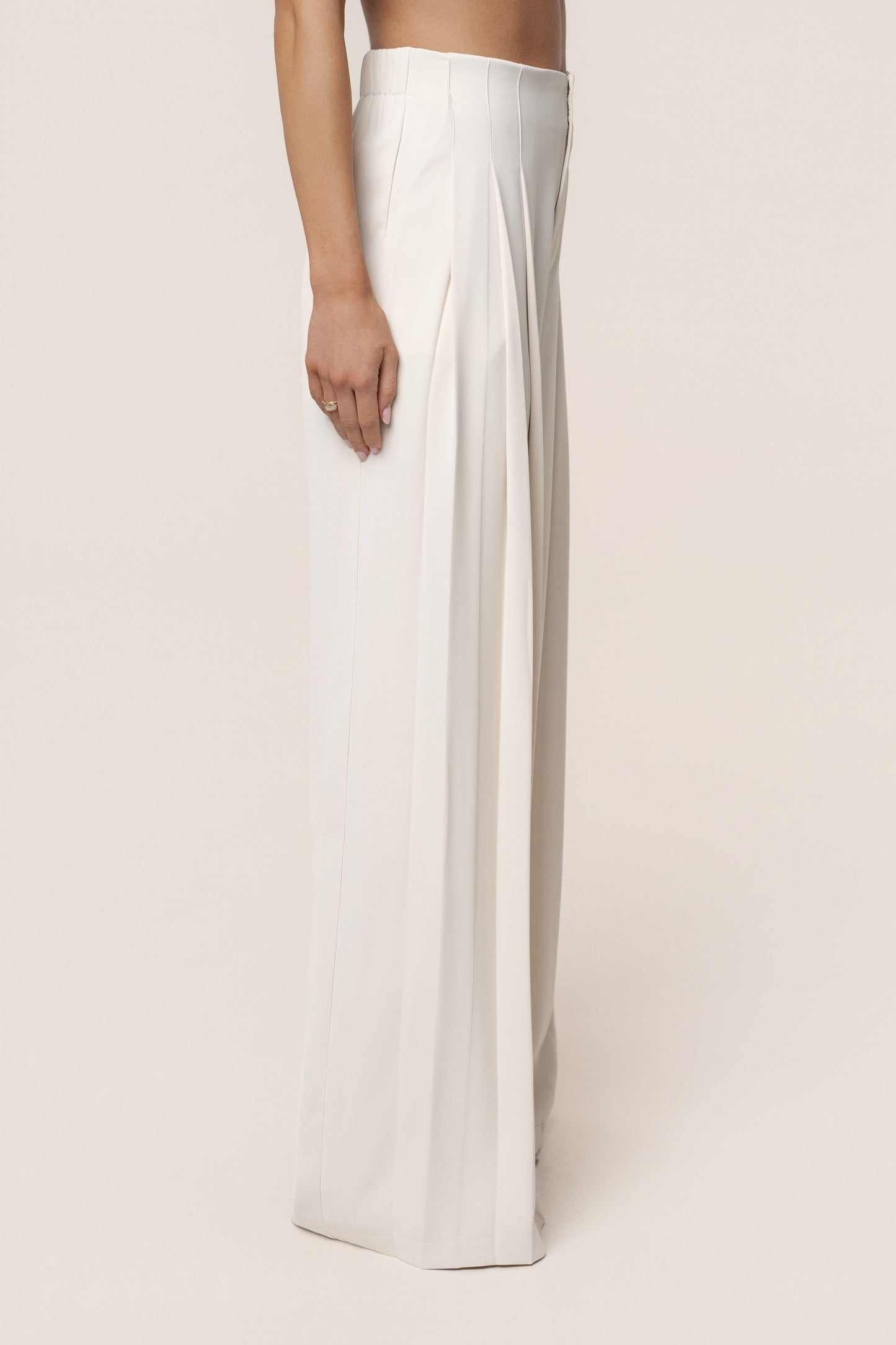 Ivory Signature Elegance Trousers JLUXLABEL