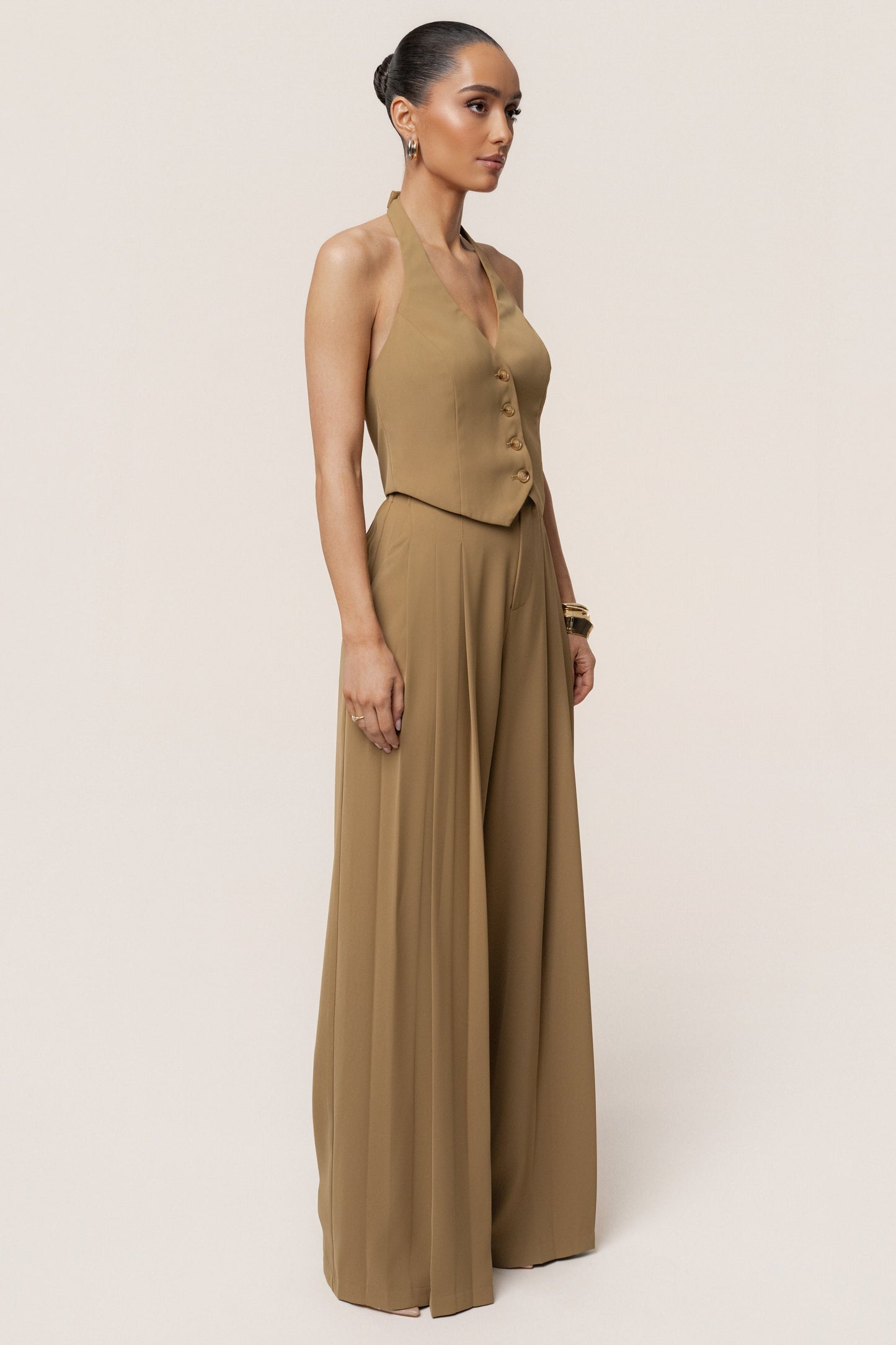 Olive Signature Elegance Vest JLUXLABEL