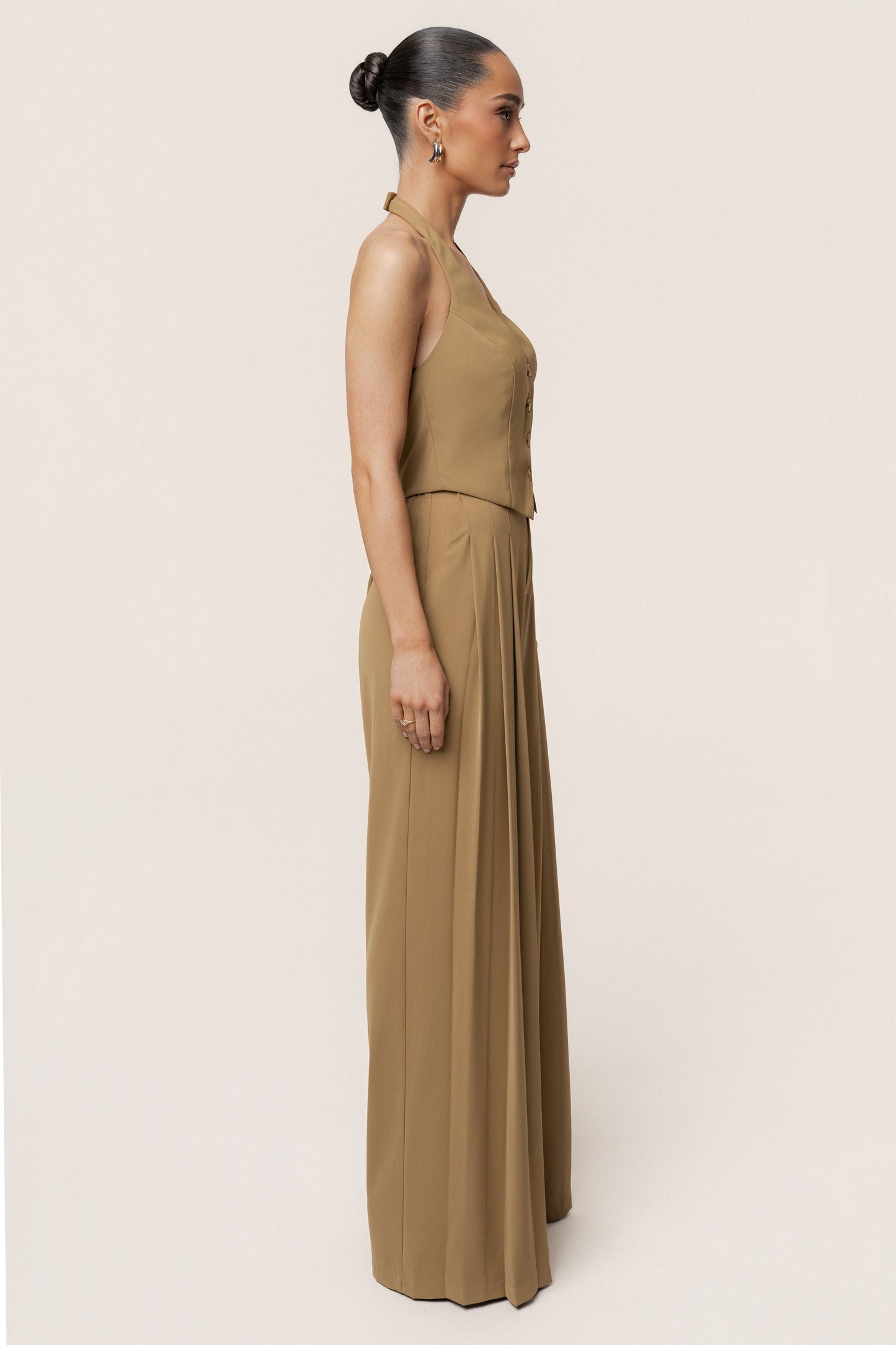 Olive Signature Elegance Trousers JLUXLABEL