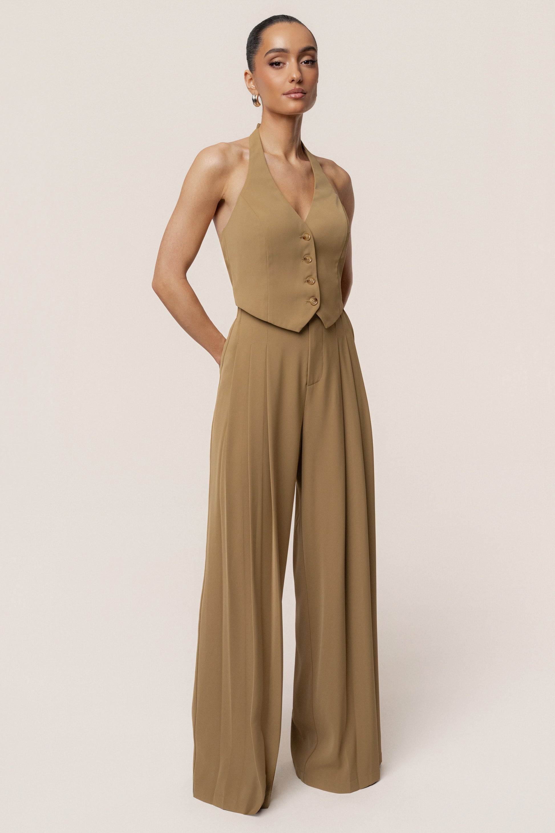 Olive Signature Elegance Vest JLUXLABEL