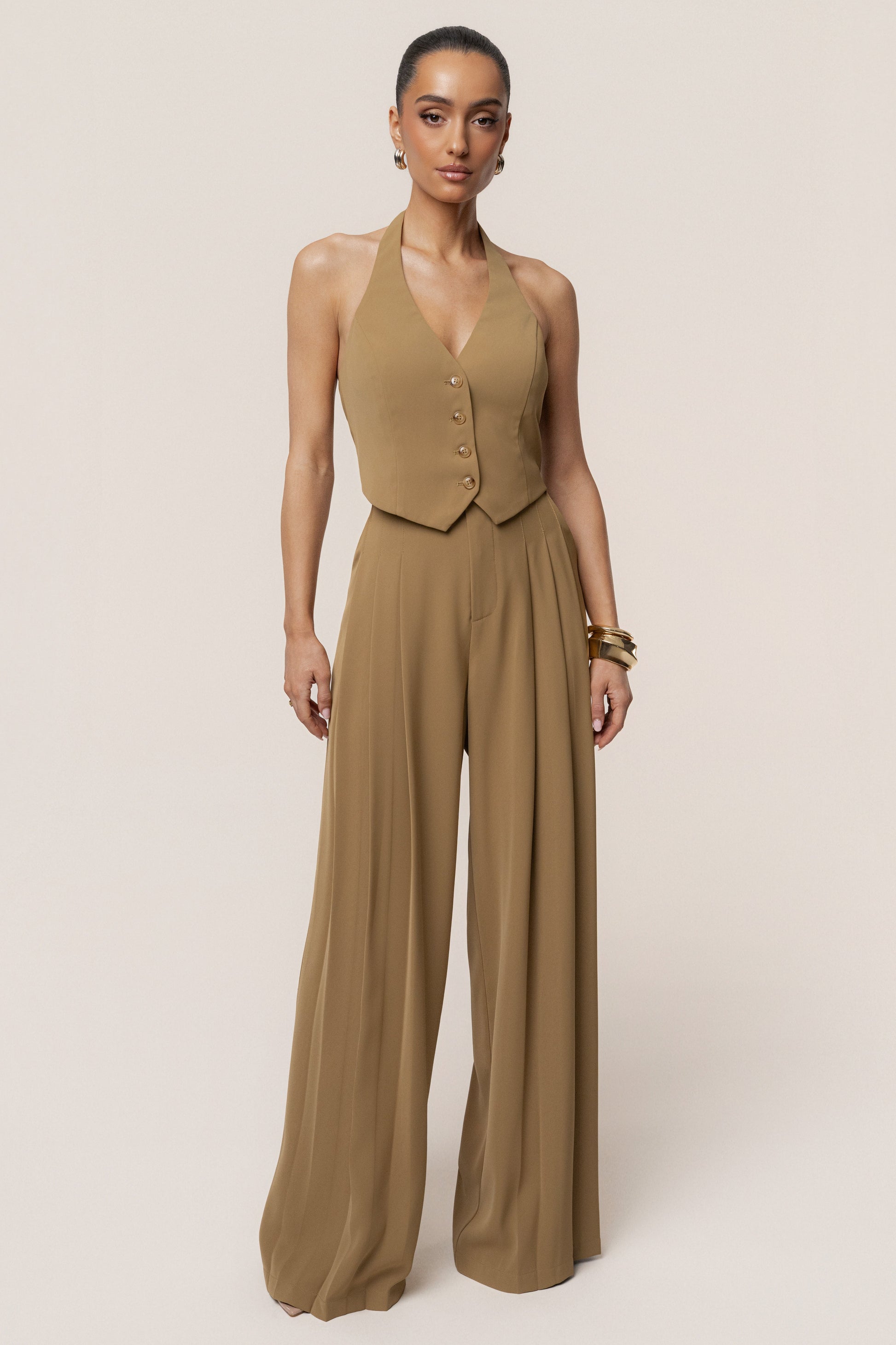 Olive Signature Elegance Vest JLUXLABEL
