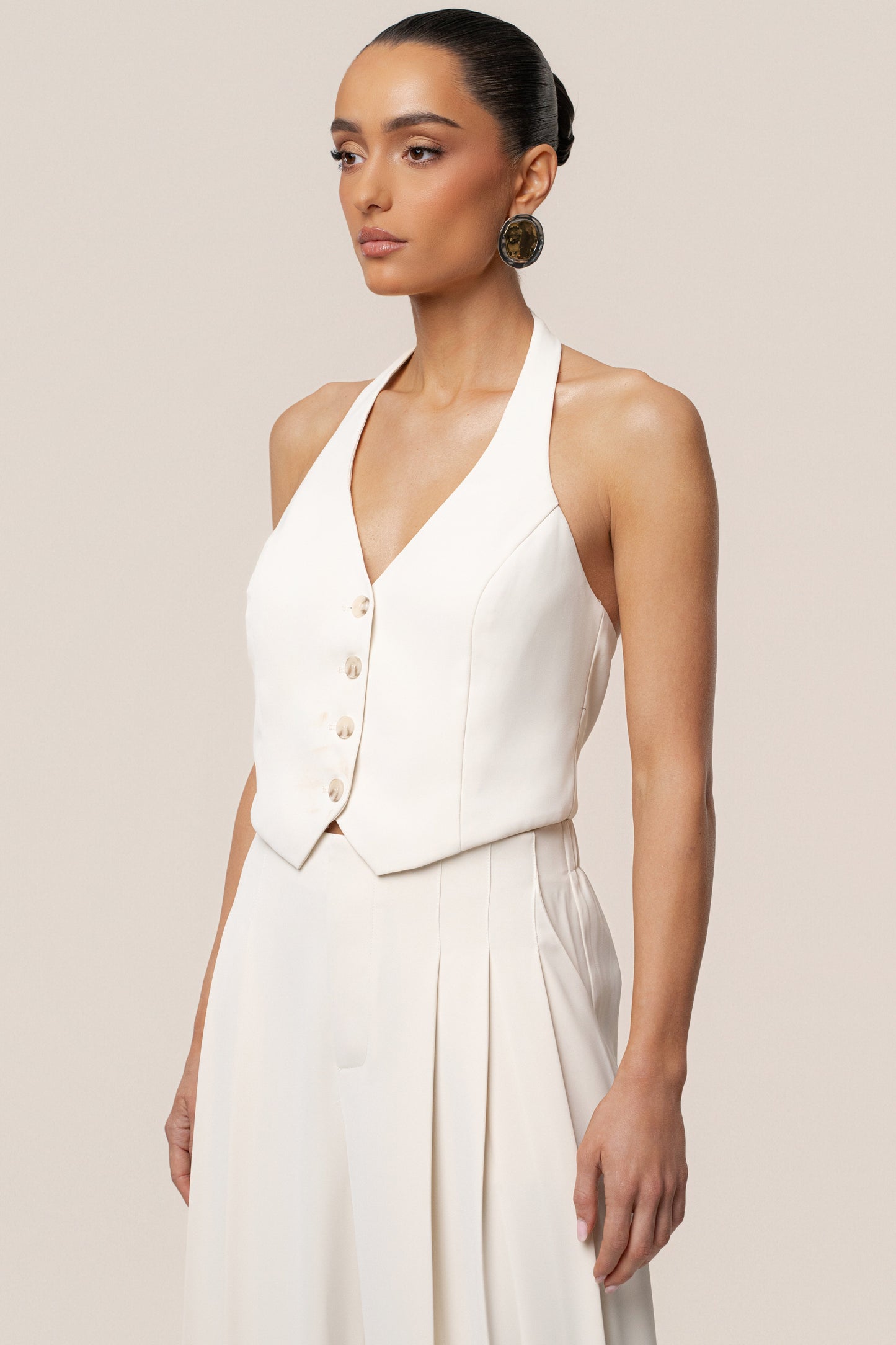Ivory Signature Elegance Vest JLUXLABEL