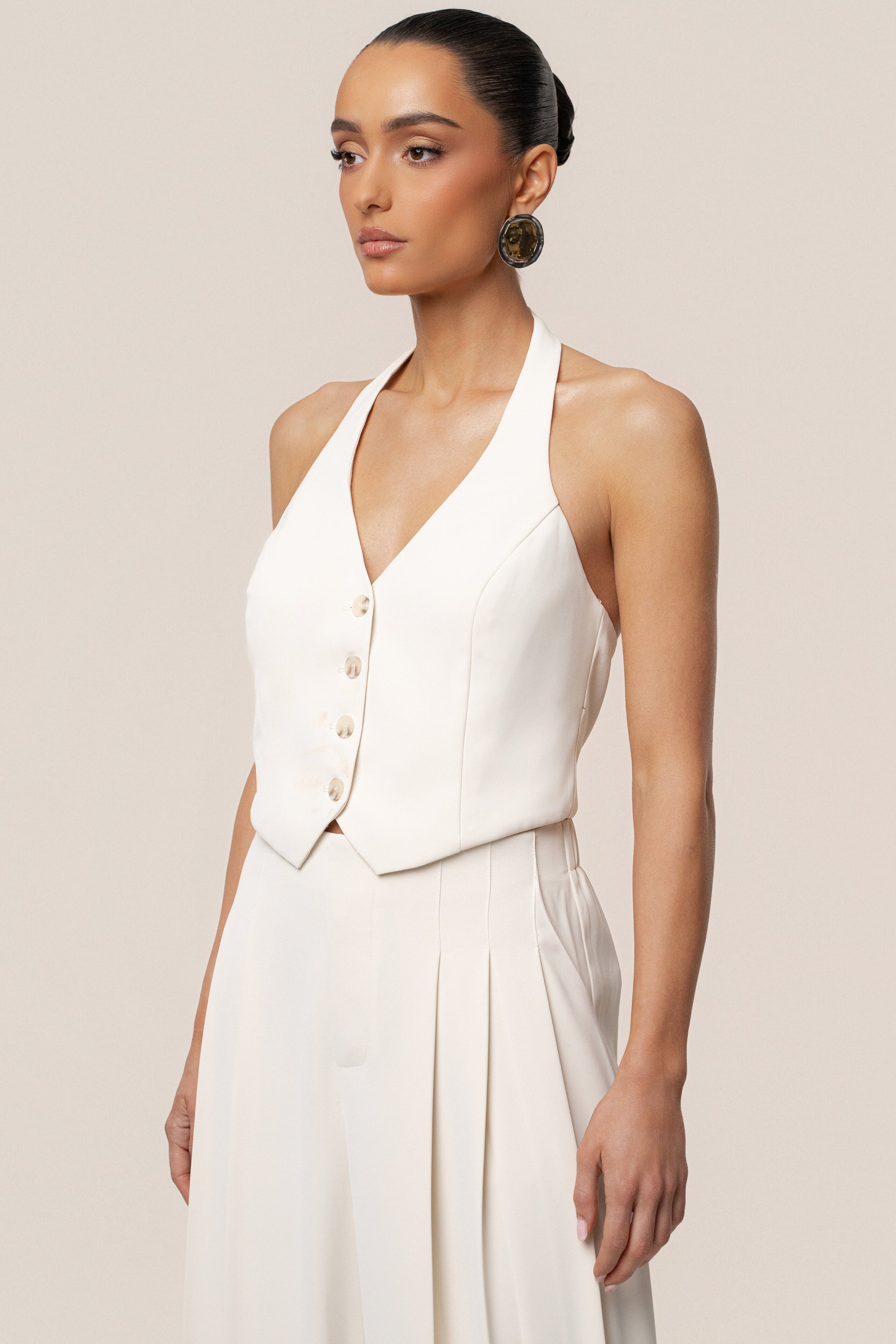 Ivory Signature Elegance Vest JLUXLABEL