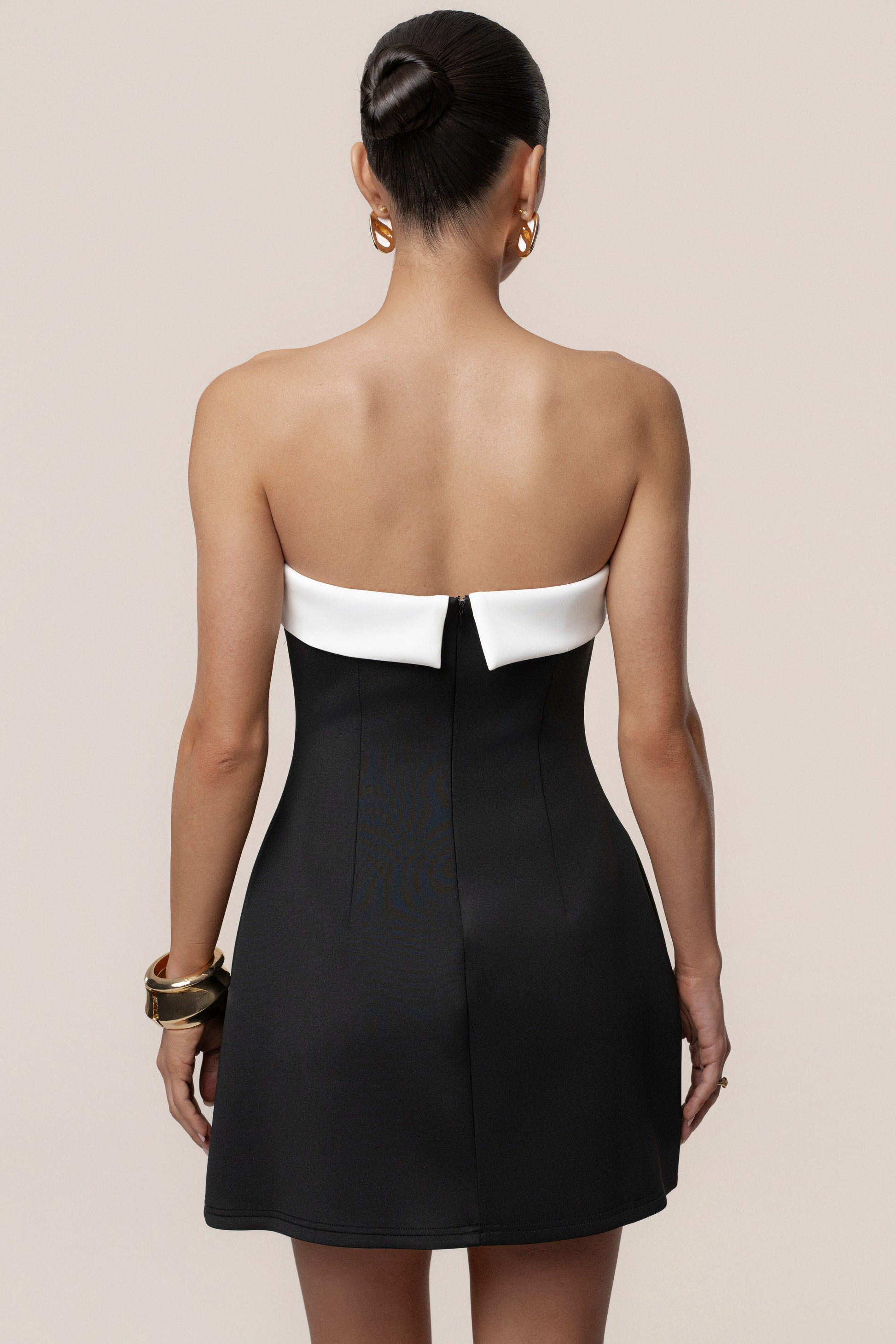 Black Midnight Toast Mini Dress JLUXLABEL