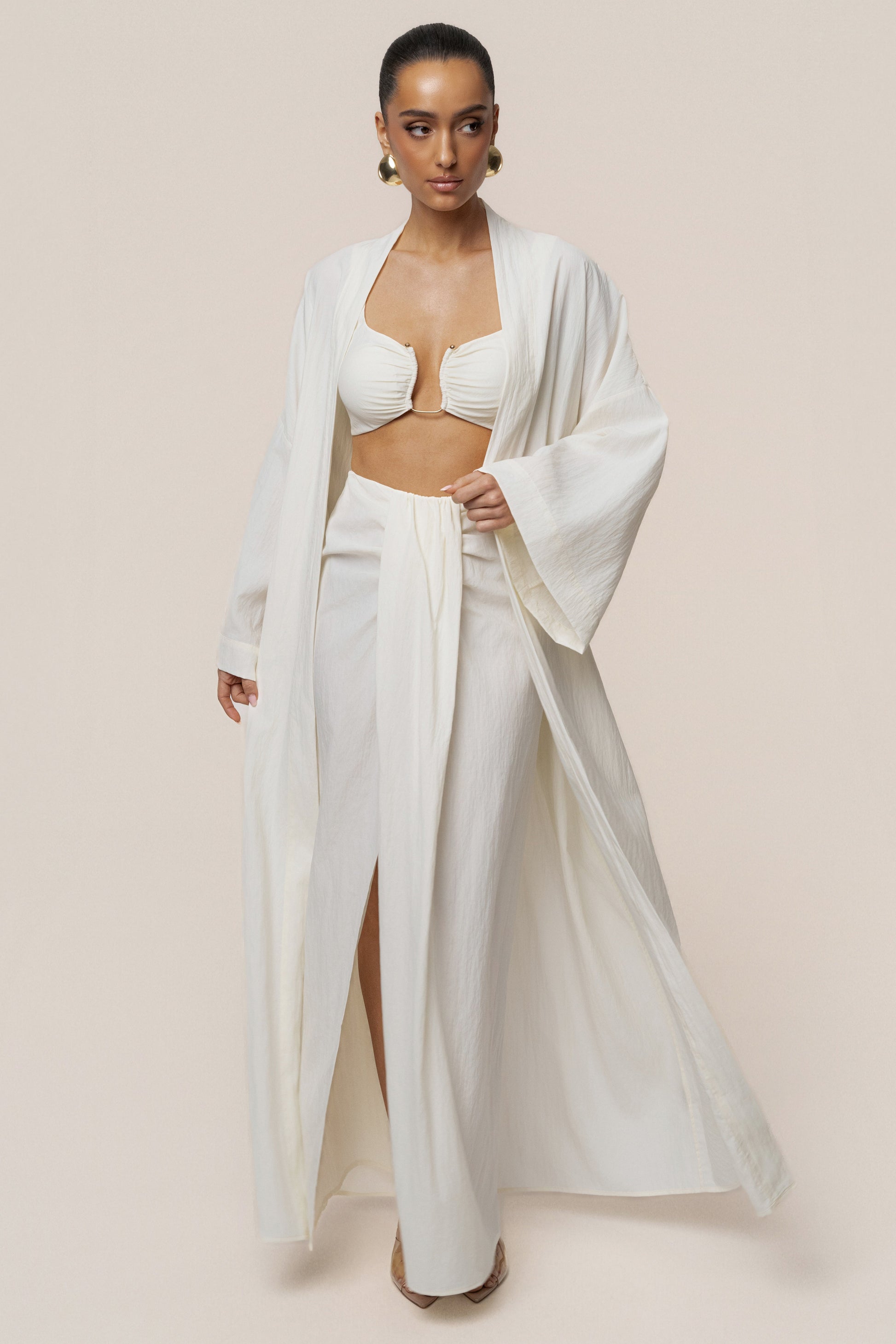 Ivory Desert Oasis Duster JLUXLABEL
