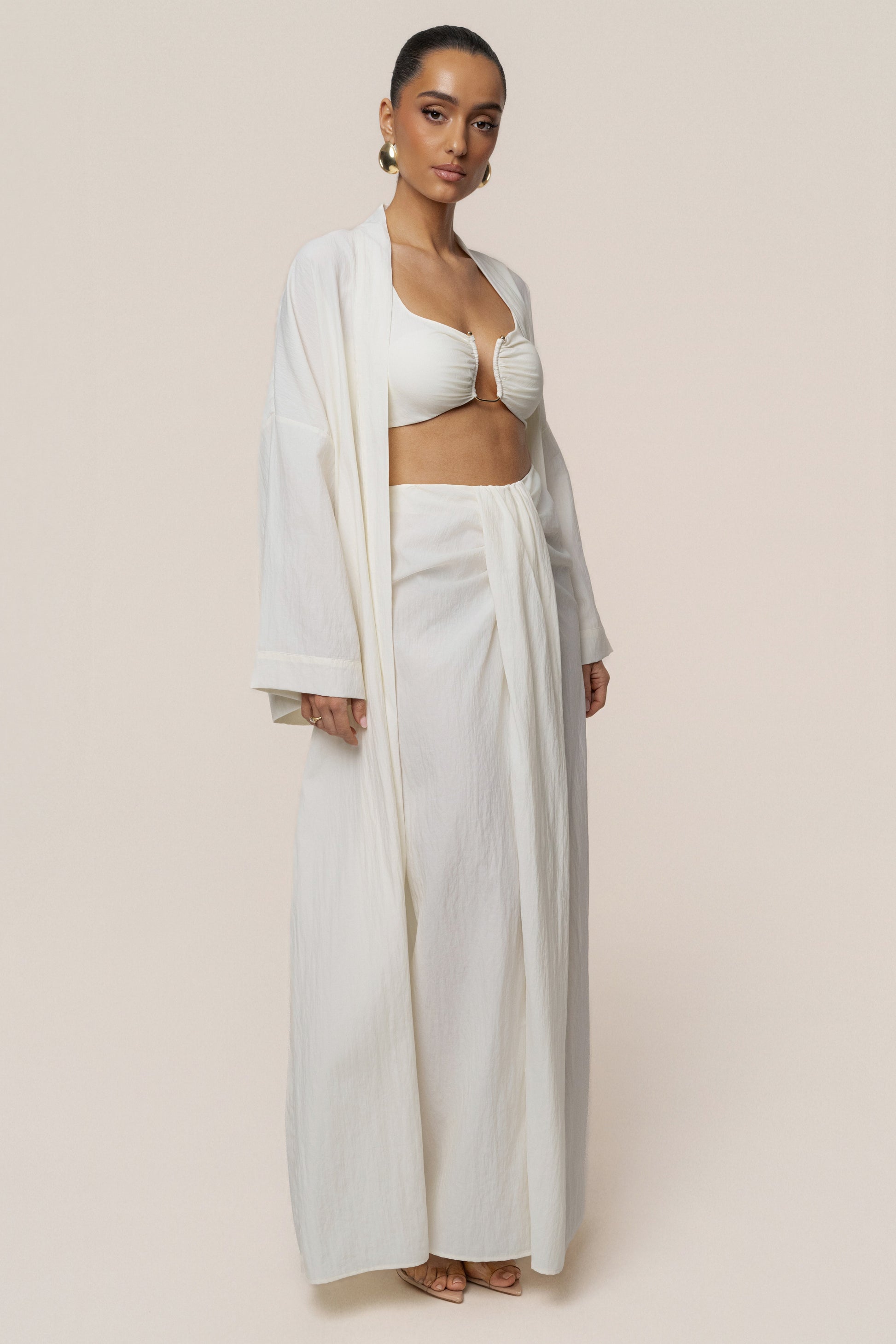 Ivory Desert Oasis Duster JLUXLABEL