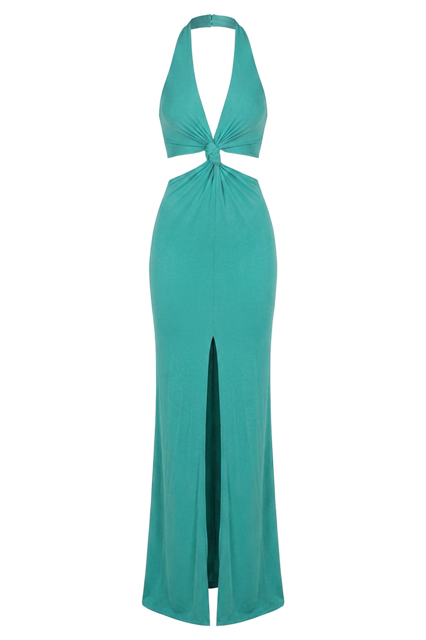 Teal Grand Evening Maxi Dress JLUXLABEL