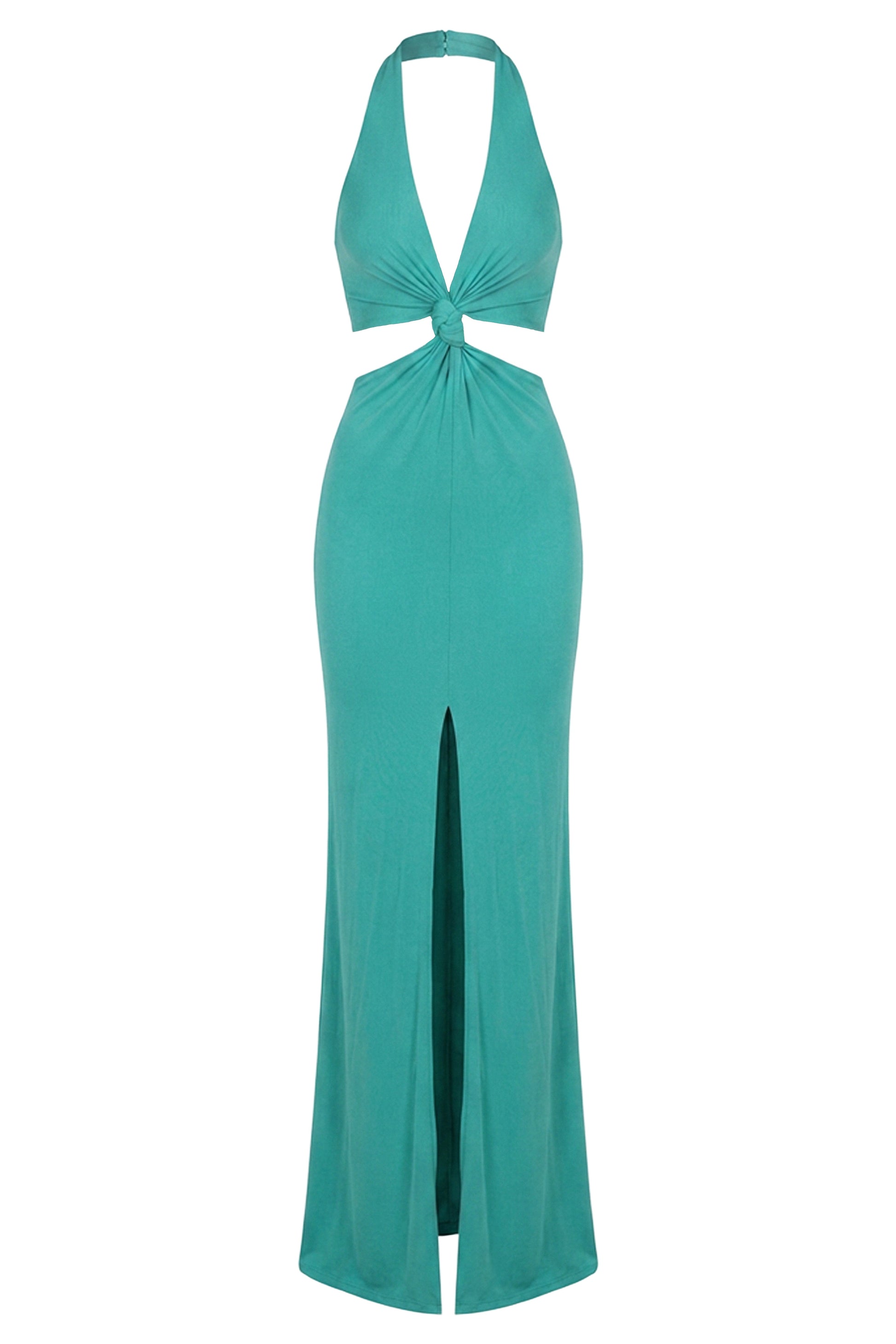 Teal Grand Evening Maxi Dress JLUXLABEL