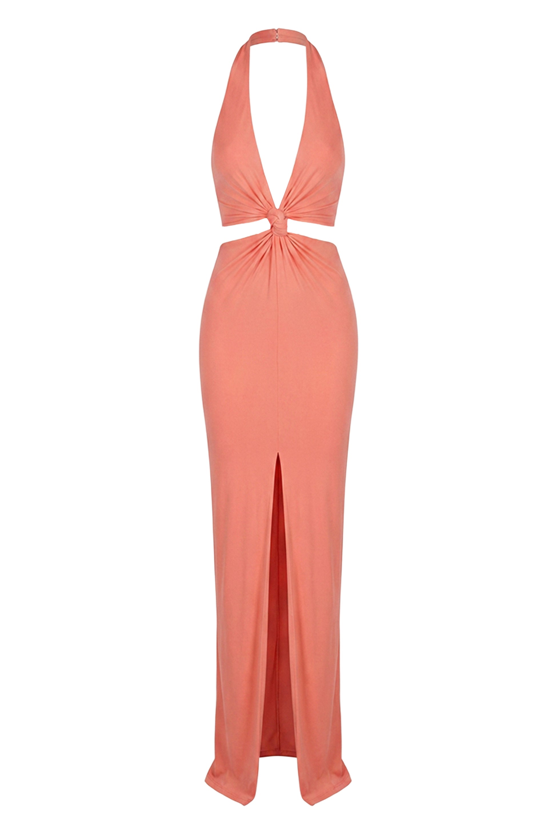 Coral Grand Evening Maxi Dress JLUXLABEL