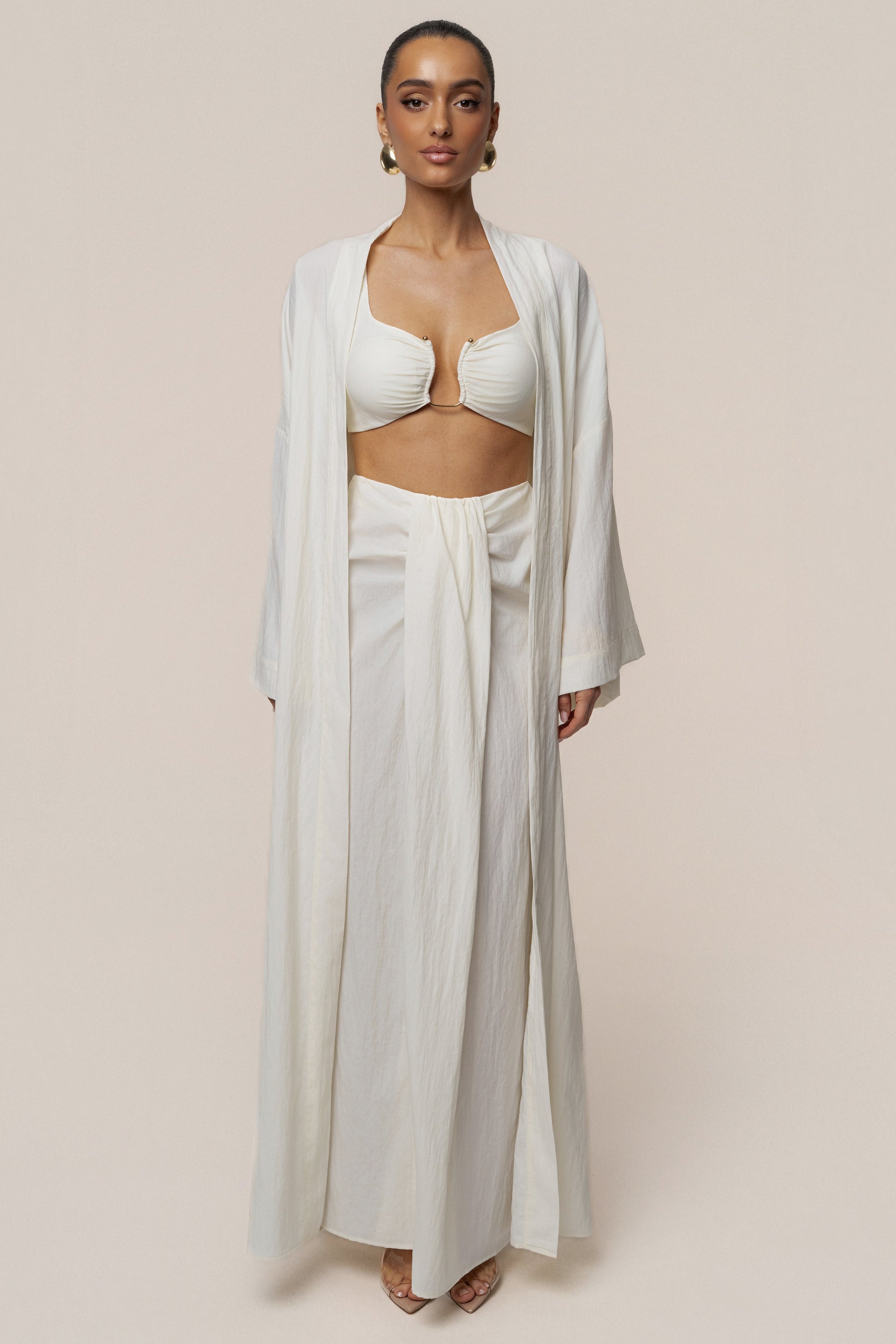 Ivory Desert Oasis Duster JLUXLABEL