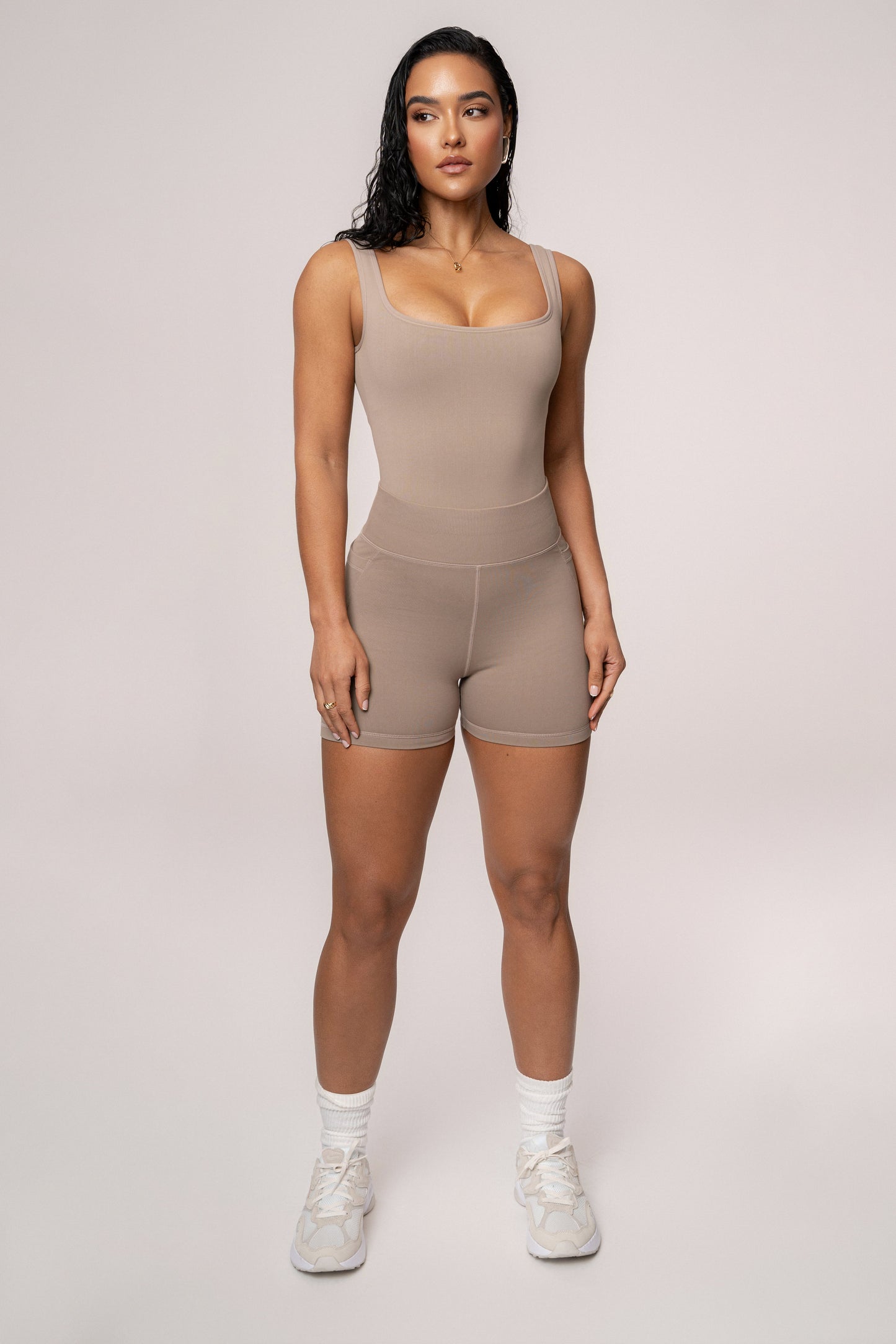 Beige Revive Bodysuit JLUXLABEL