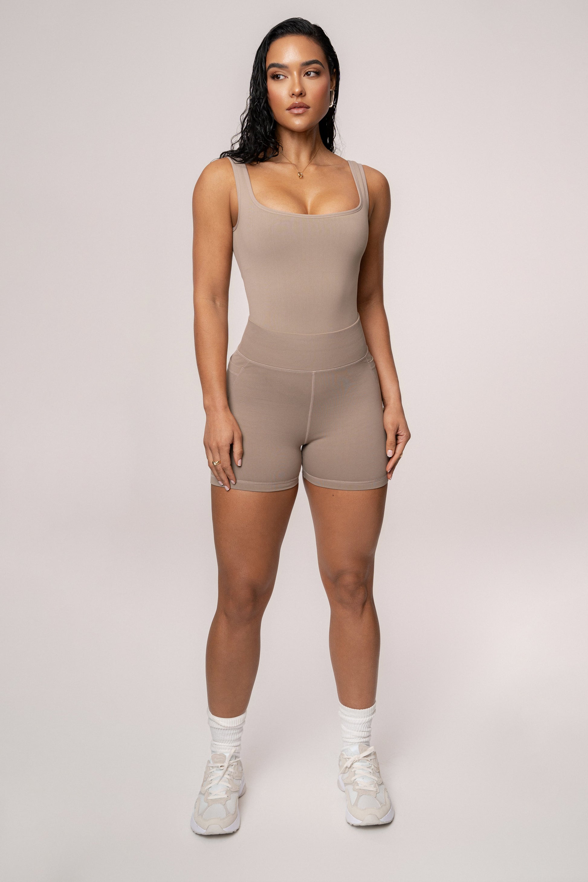 Beige Revive Bodysuit JLUXLABEL