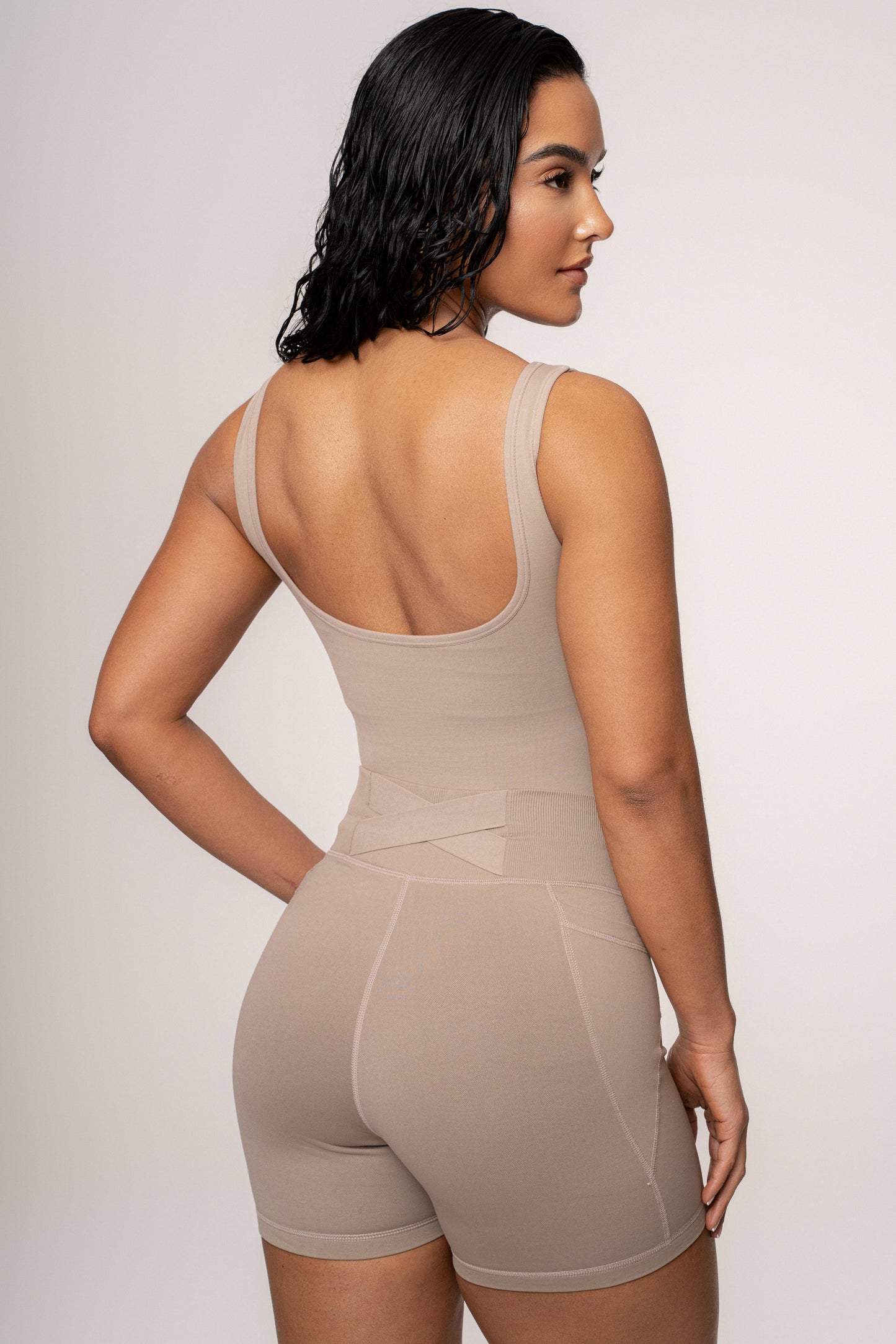 Beige Revive Bodysuit JLUXLABEL