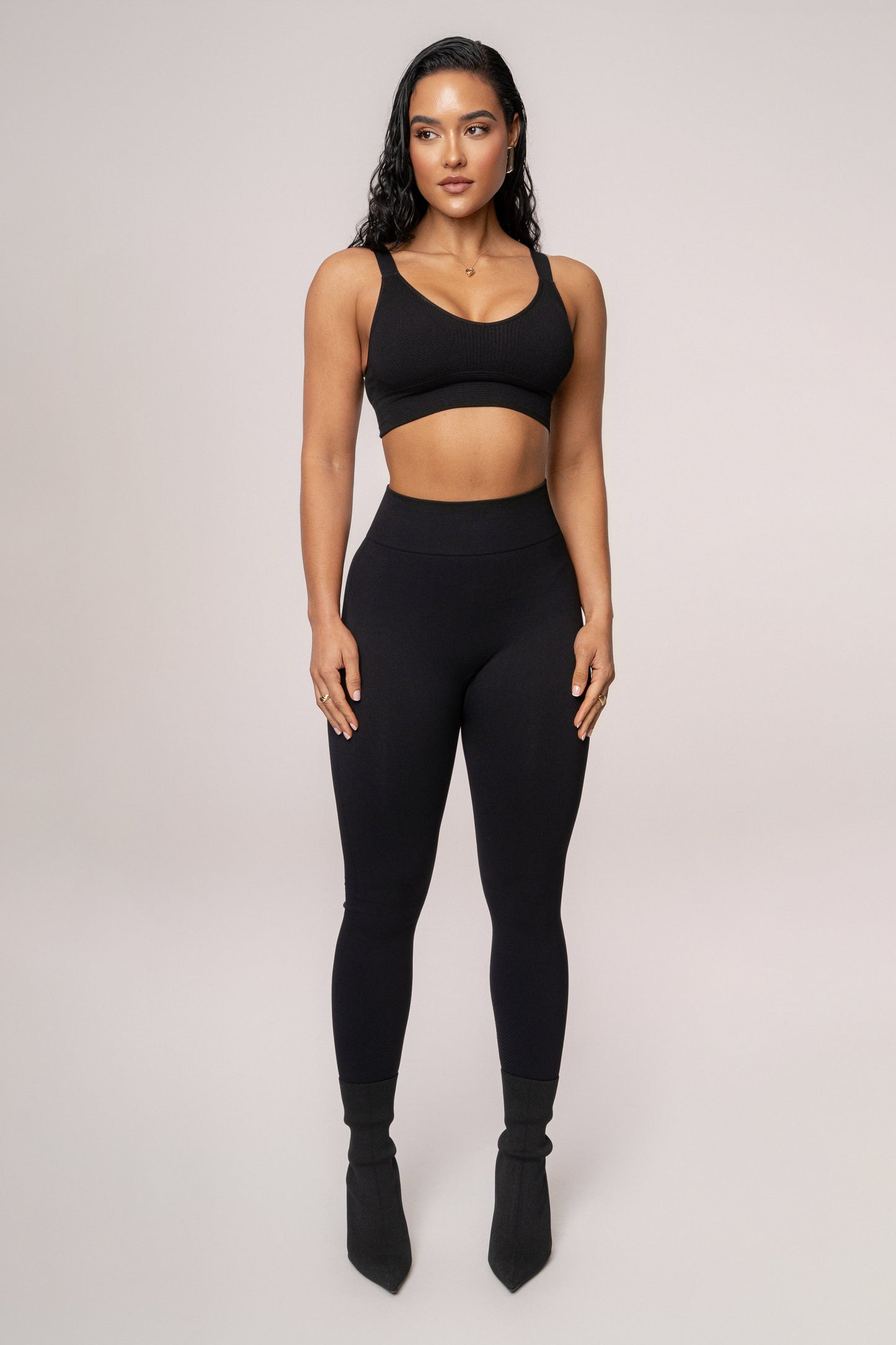 Black New Flow Active Top JLUXLABEL