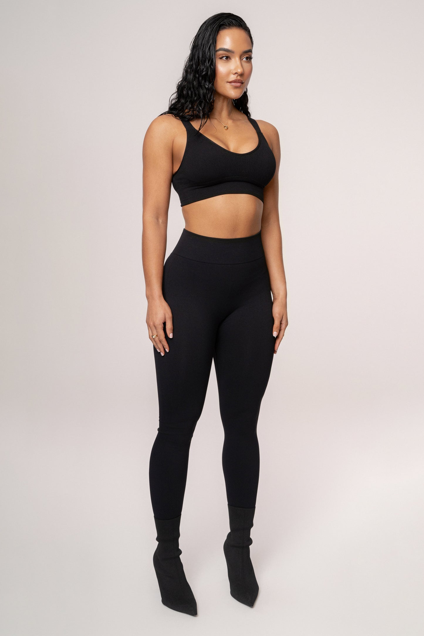Black New Flow Active Top JLUXLABEL
