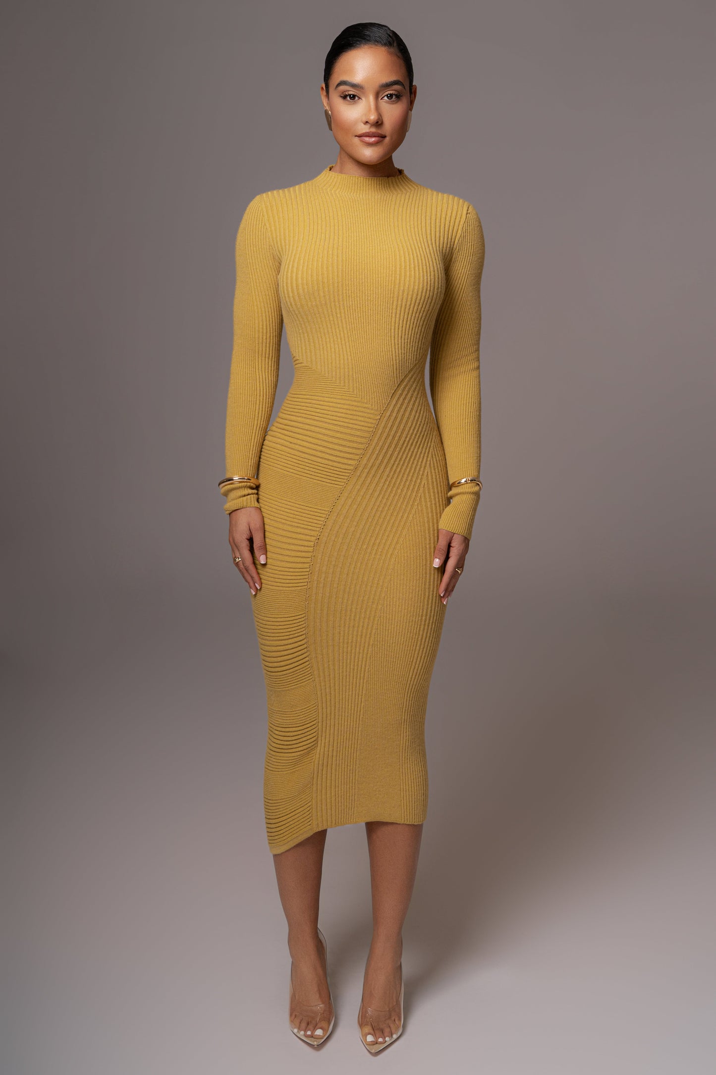 Lime Eliz Midi Dress JLUXLABEL